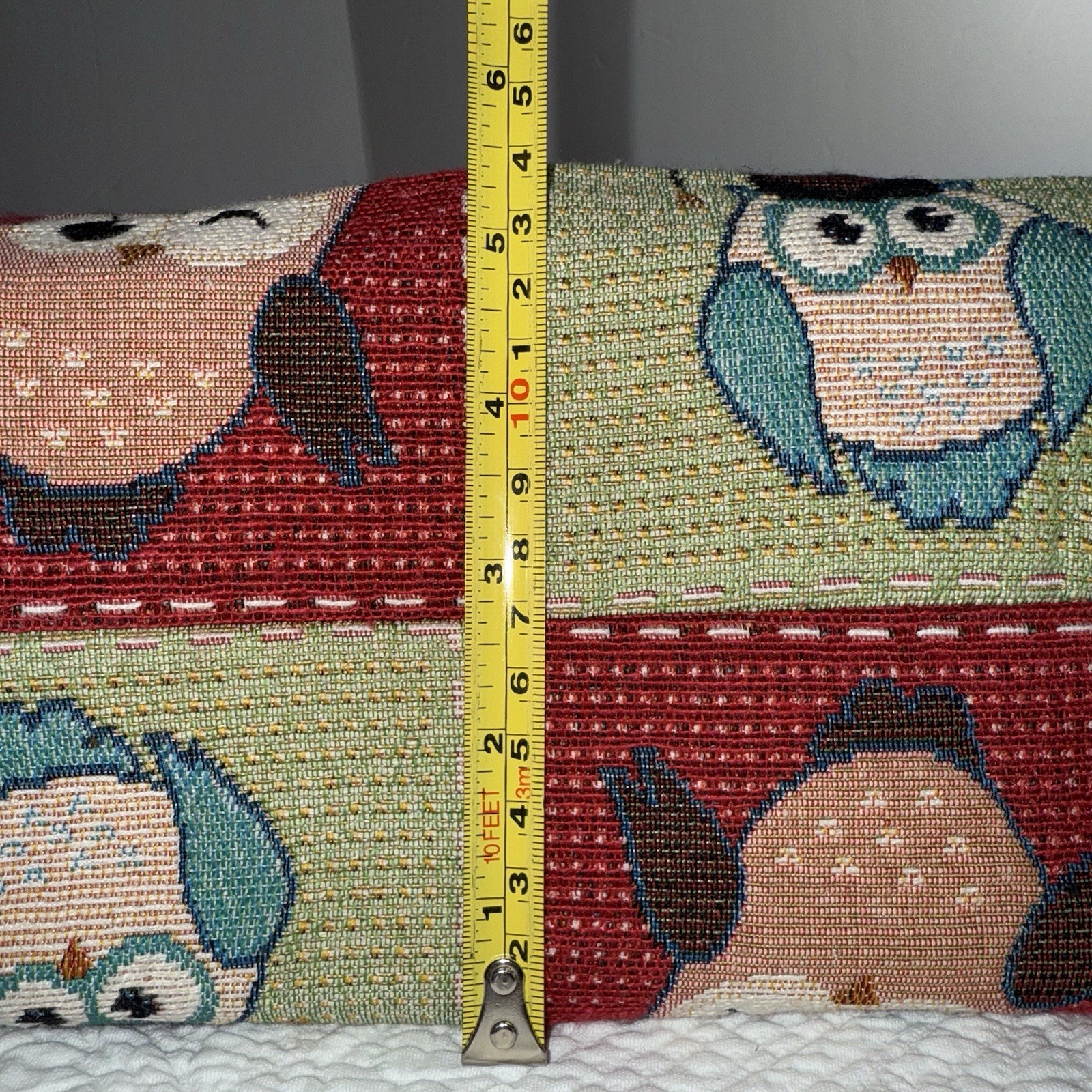 Owl And Birds Large Tote Bag, Patchwork, Stitched Colorful, Eco Friendly.