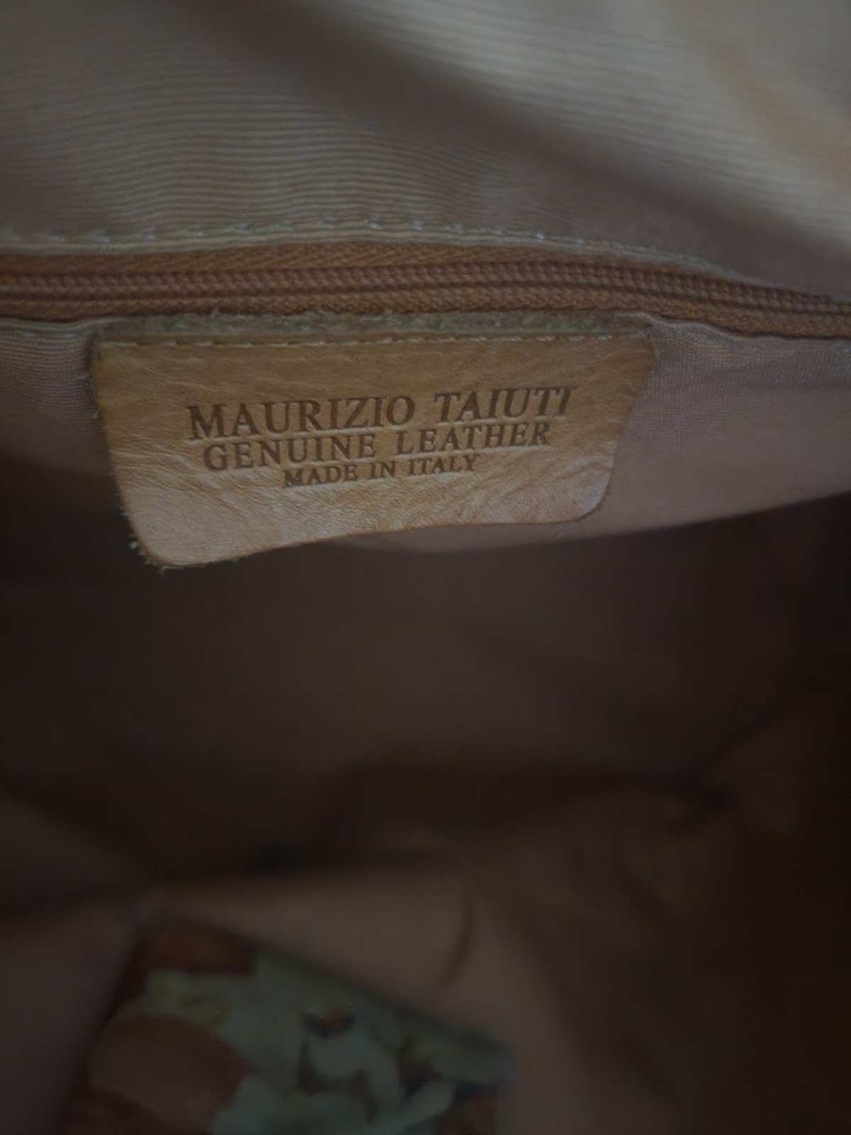 intage Maurizio Taiuti Floral Leather shoulder bag