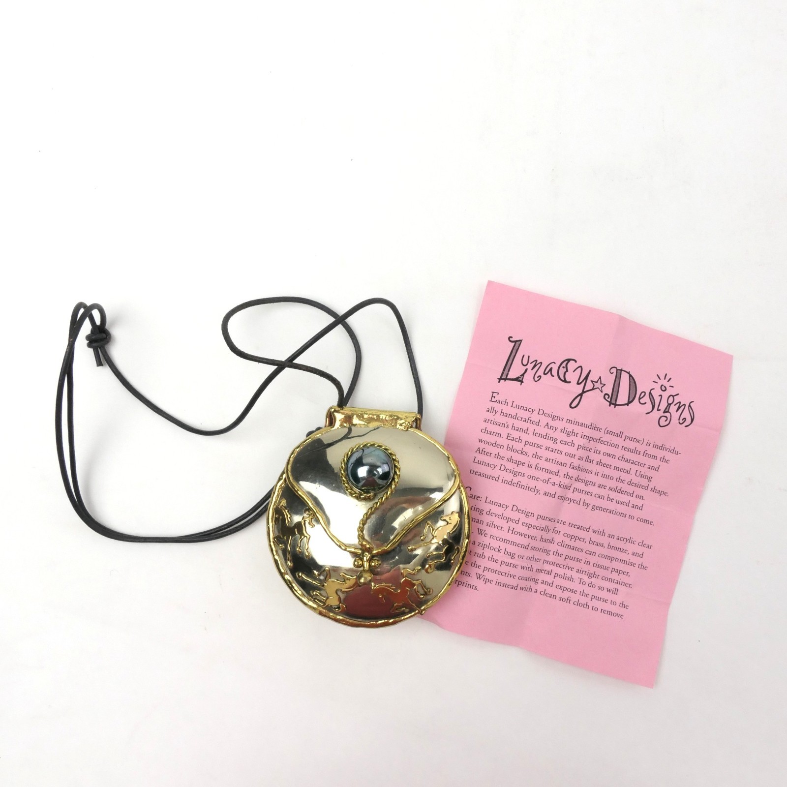LUNACY DESIGNS Horses Minaudiere Crossbody Purse Handbag