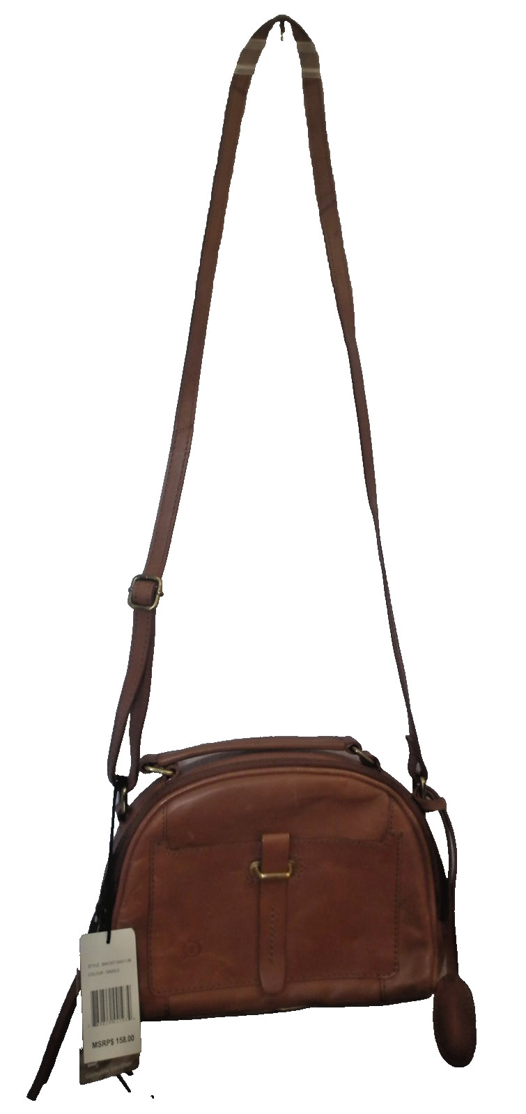 Born Crossbody/Handbag All Leather Brown Bag, Strap, Handle and NWT