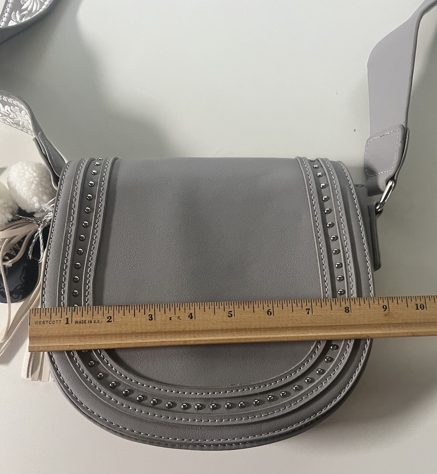 Imoshion Handbag Shoulder Crossbody Bag Gray NWT