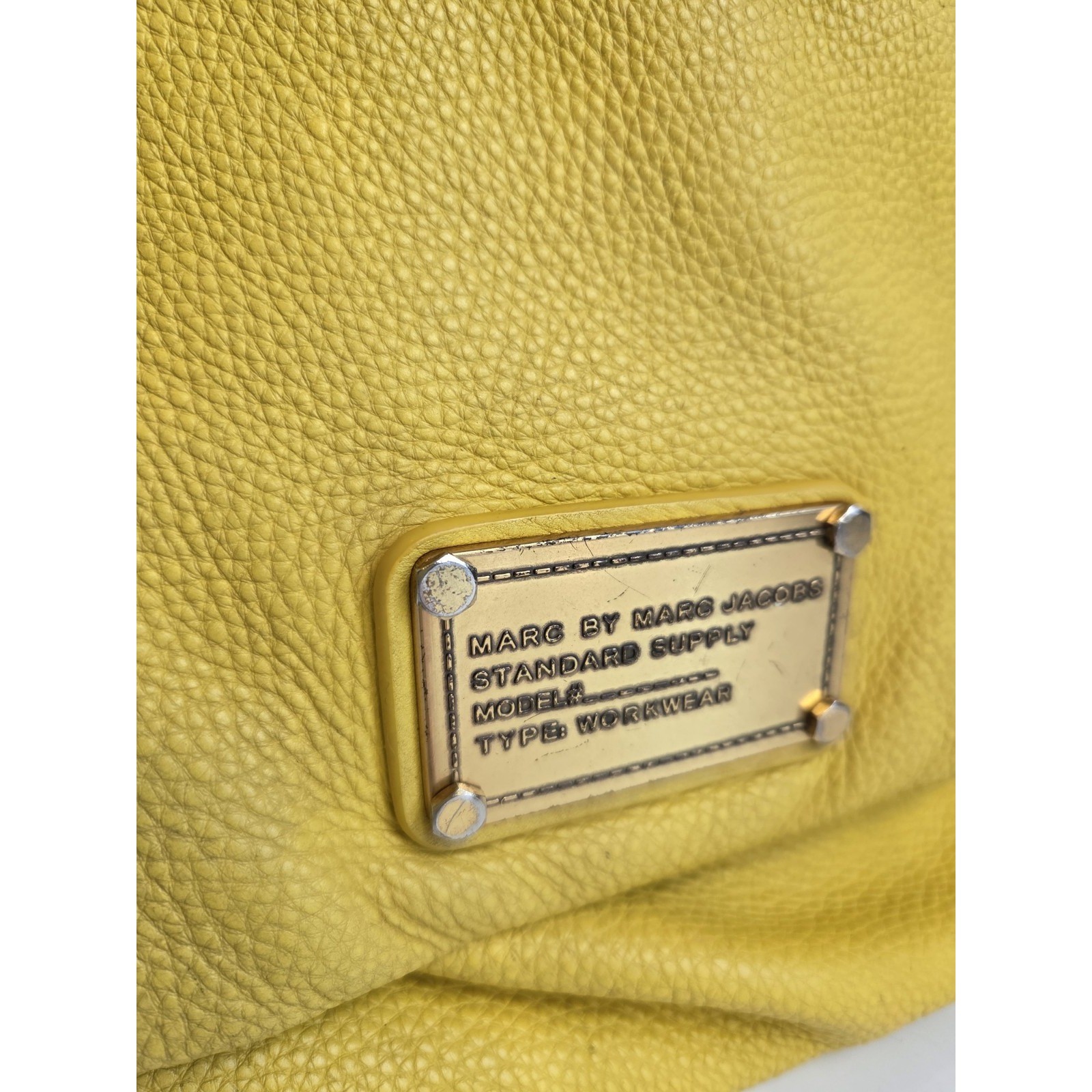 MARC by MARC JACOBS Classic Q Lil Ukita Leather Hobo Bag in Yellow Flap Shoulder