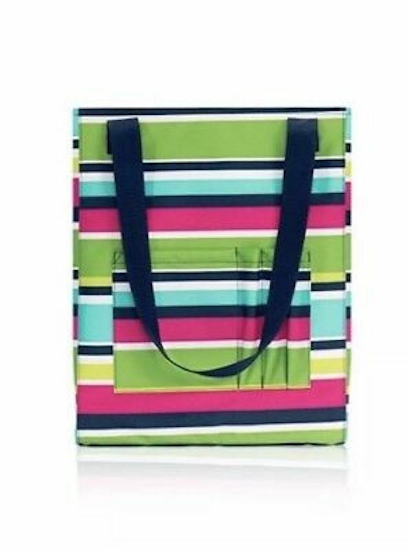Tall zip top Organizing shoulder utility tote Bag 31 Preppy Pop