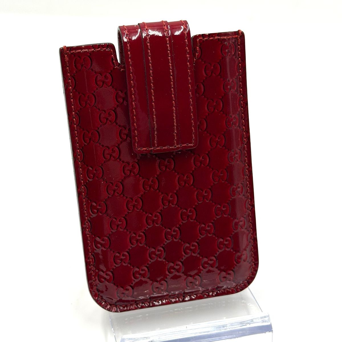 GUCCI Bag: iPhone Case Red W8.5×H12.5×D0.5cm w/o accessories;