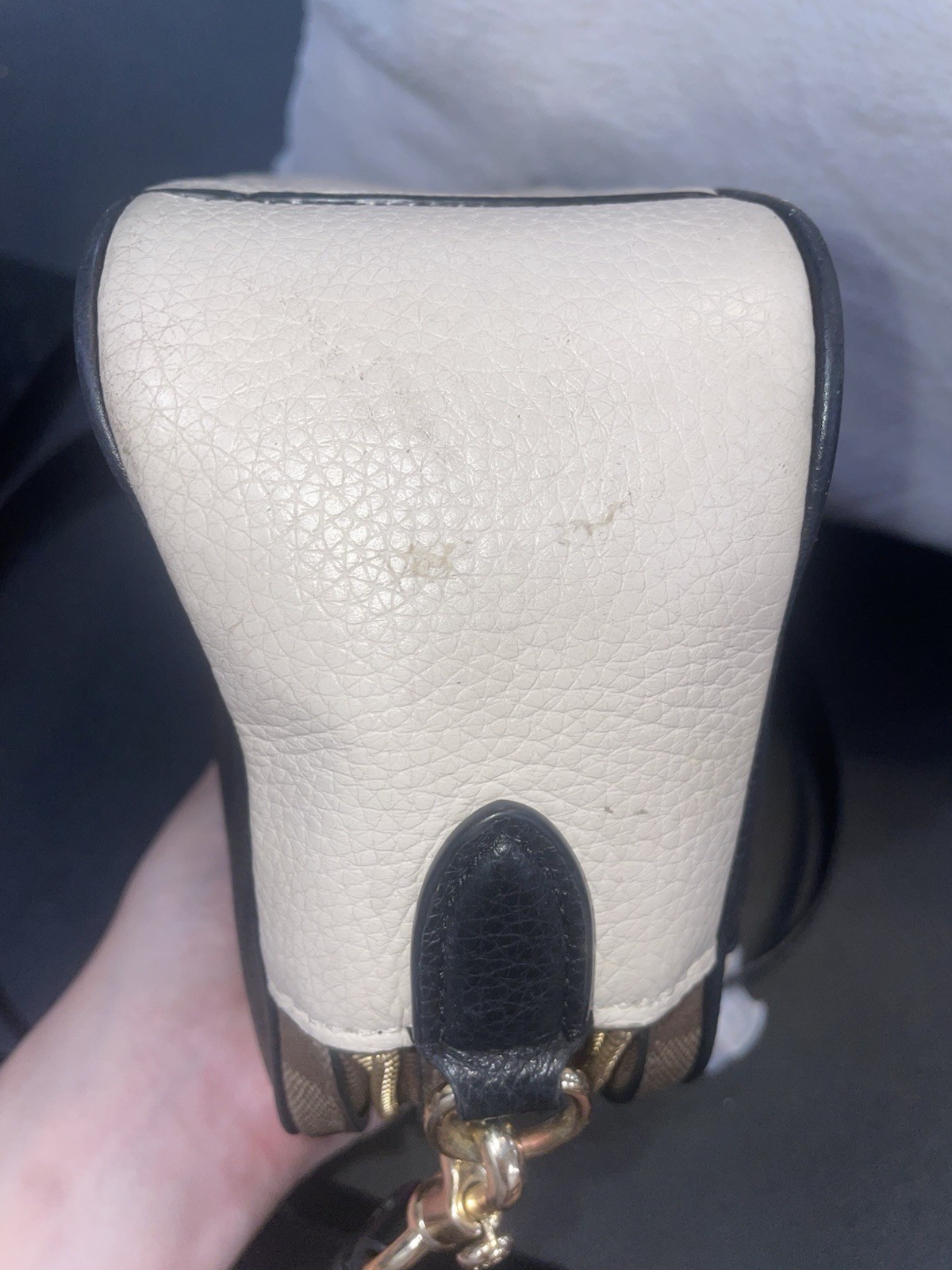 COACH 2021 Jes Blocked Signature Coated Canvas Leather Crossbody Bag – C1767
