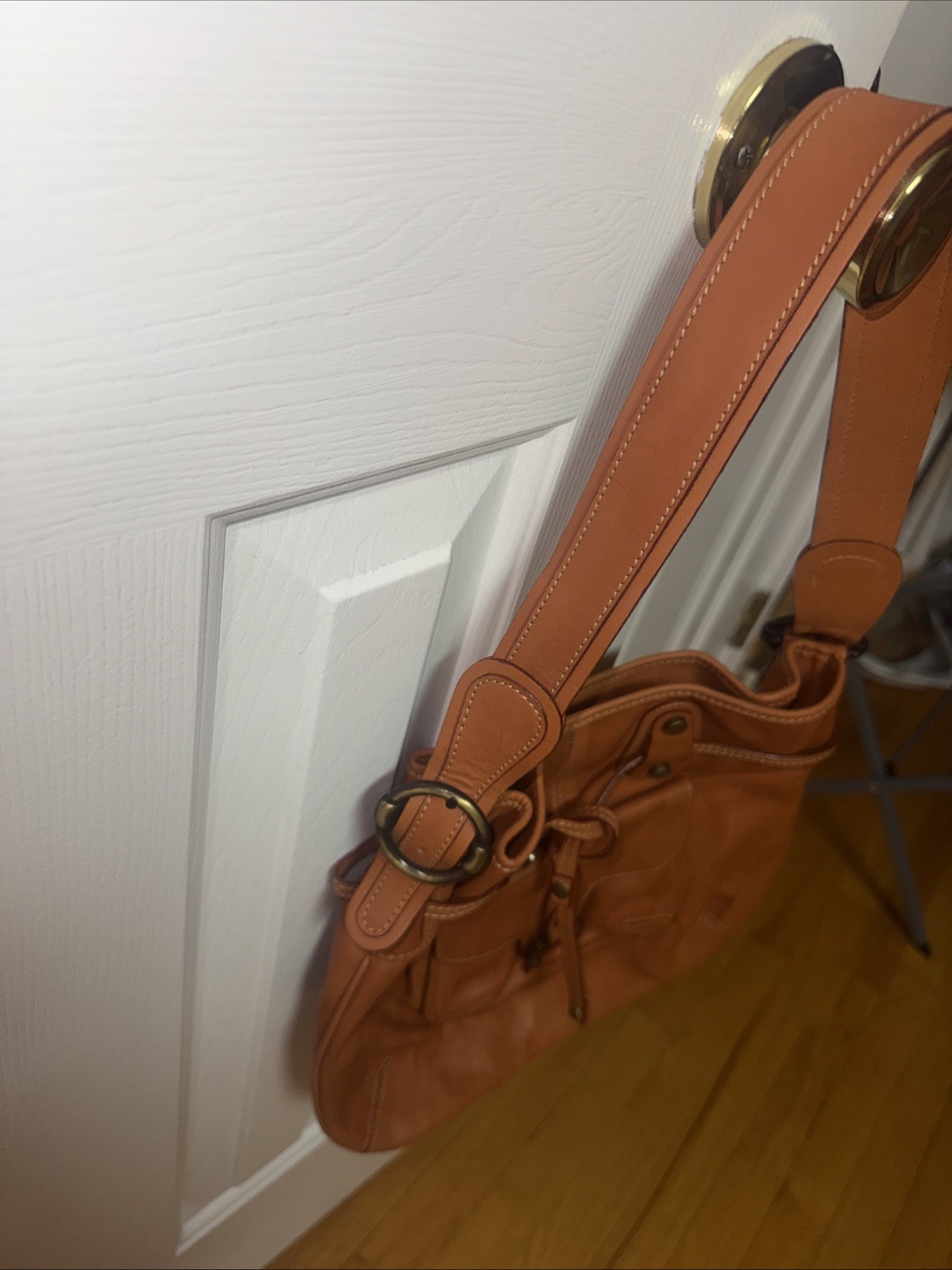 El Potro Vintage Brown Leather Shoulder Purse Handbag Looks Unused