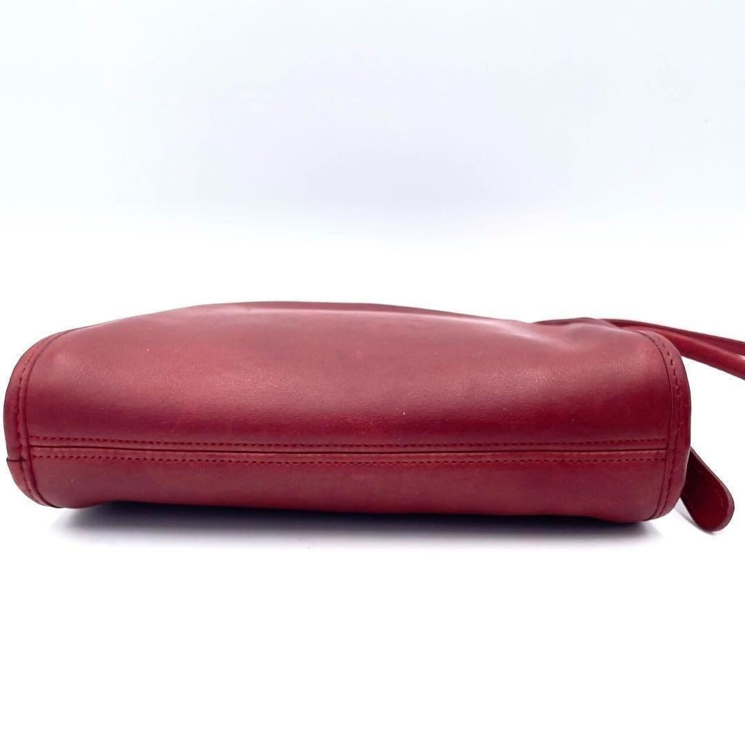 Old Coach Made in Japan Mini Shoulder Bag Half Moon Shape Leather R