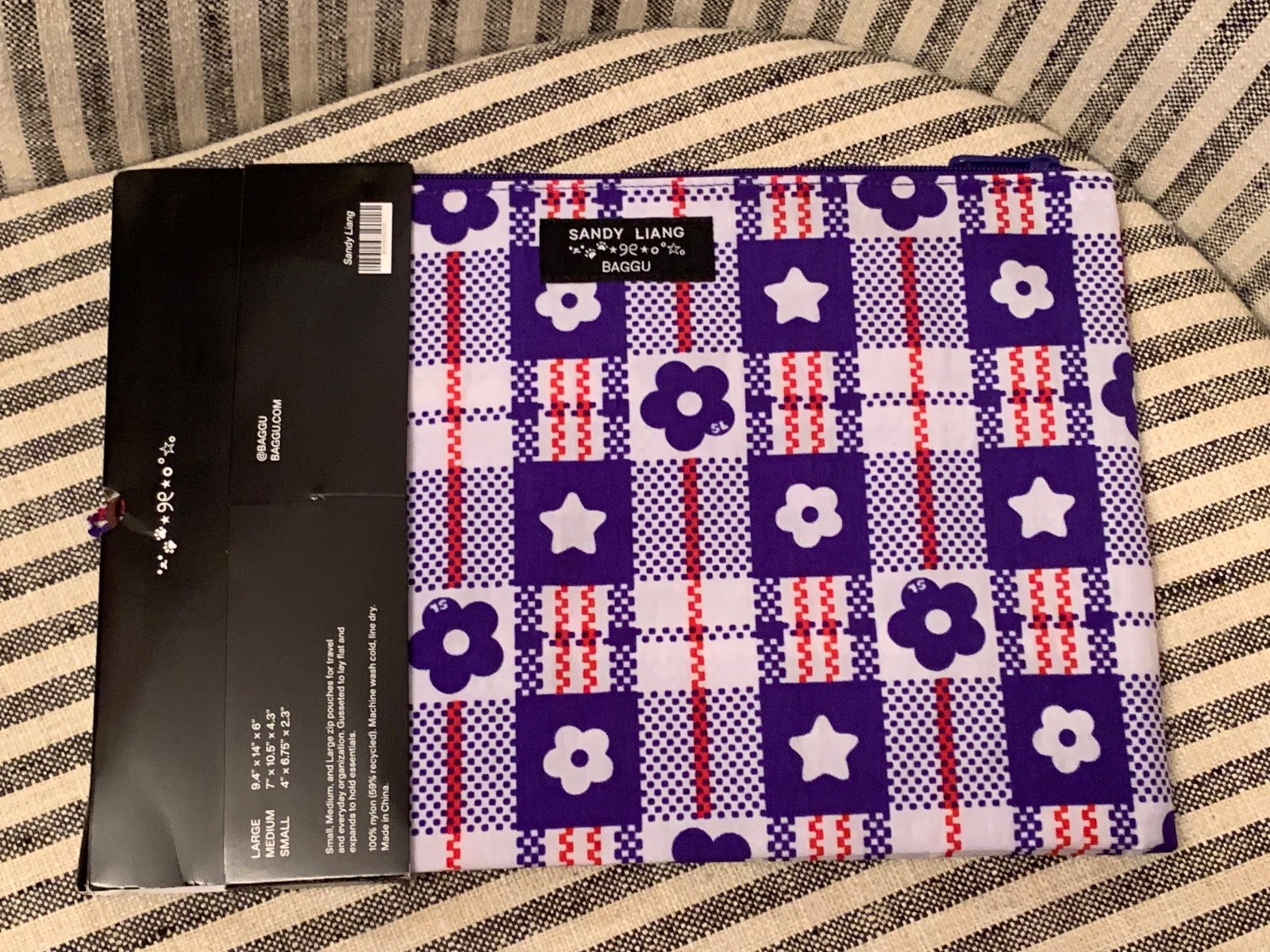 NWT Authentic BAGGU X Sandy Liang Go Pouches Set of Three SOLD OUT
