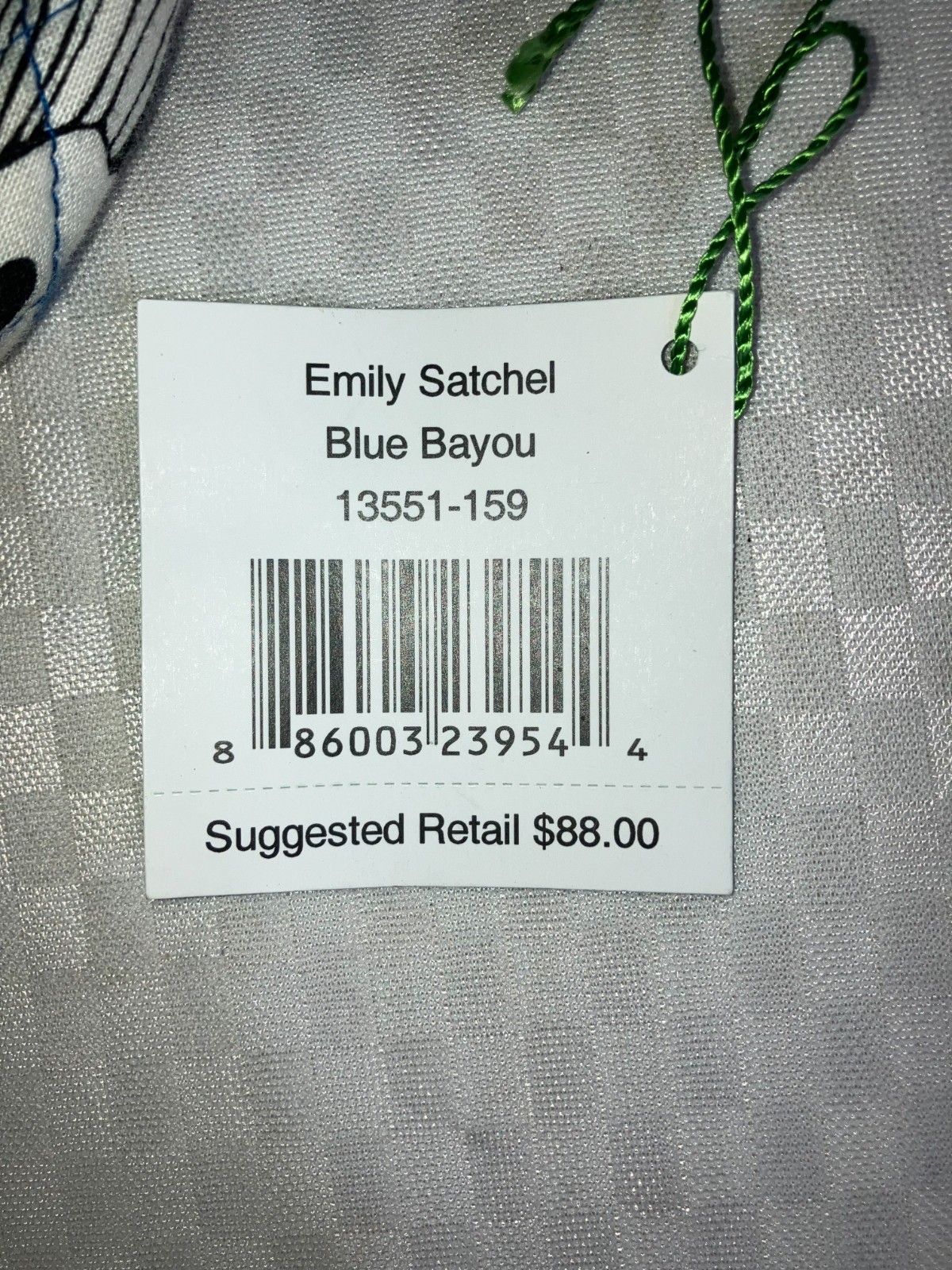 Vera Bradley Emily Satchel Handbag Purse Women OS Blue Bayou Quilted Floral