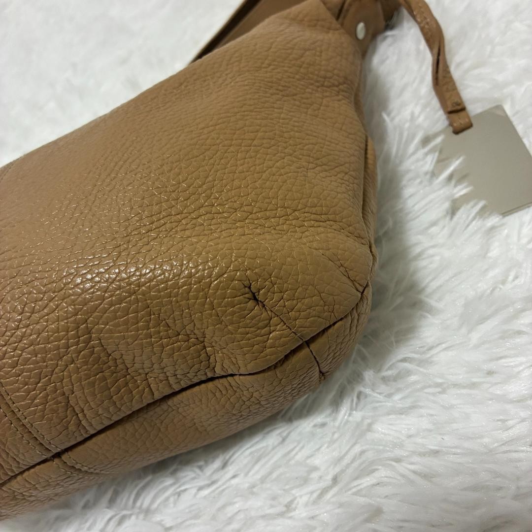 Furla Half Moon Crossbody Shoulder Bag Camel Brown Leather Japan 0610337