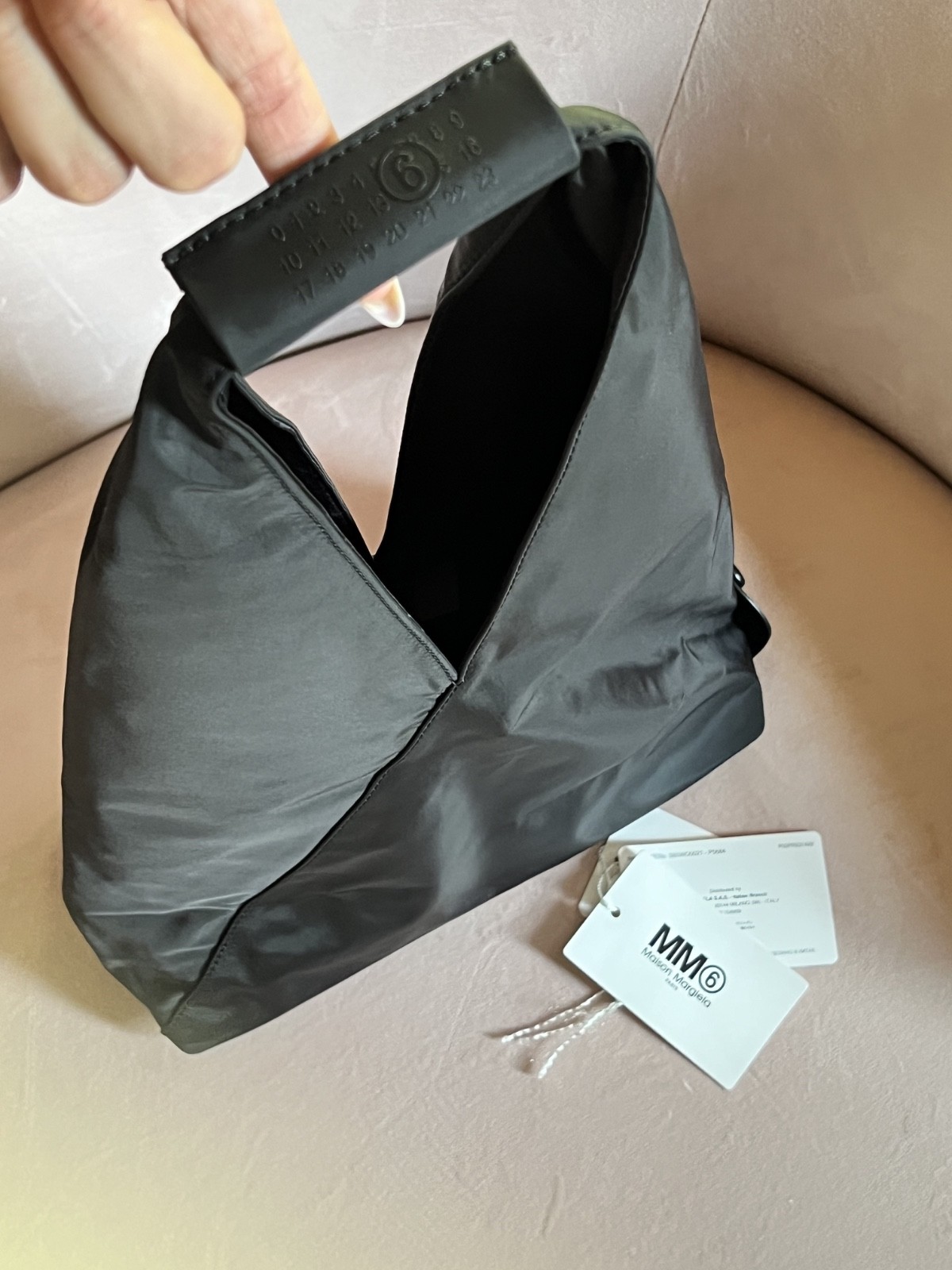 [MM6 Maison Margiela] Black Nylon FOLDABLE JAPANESE BAG SB5WD0021 P5684 T8013