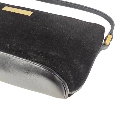 Gucci Black Leather Accessory Pouch Shoulder Bag 039.1103 Women Zip