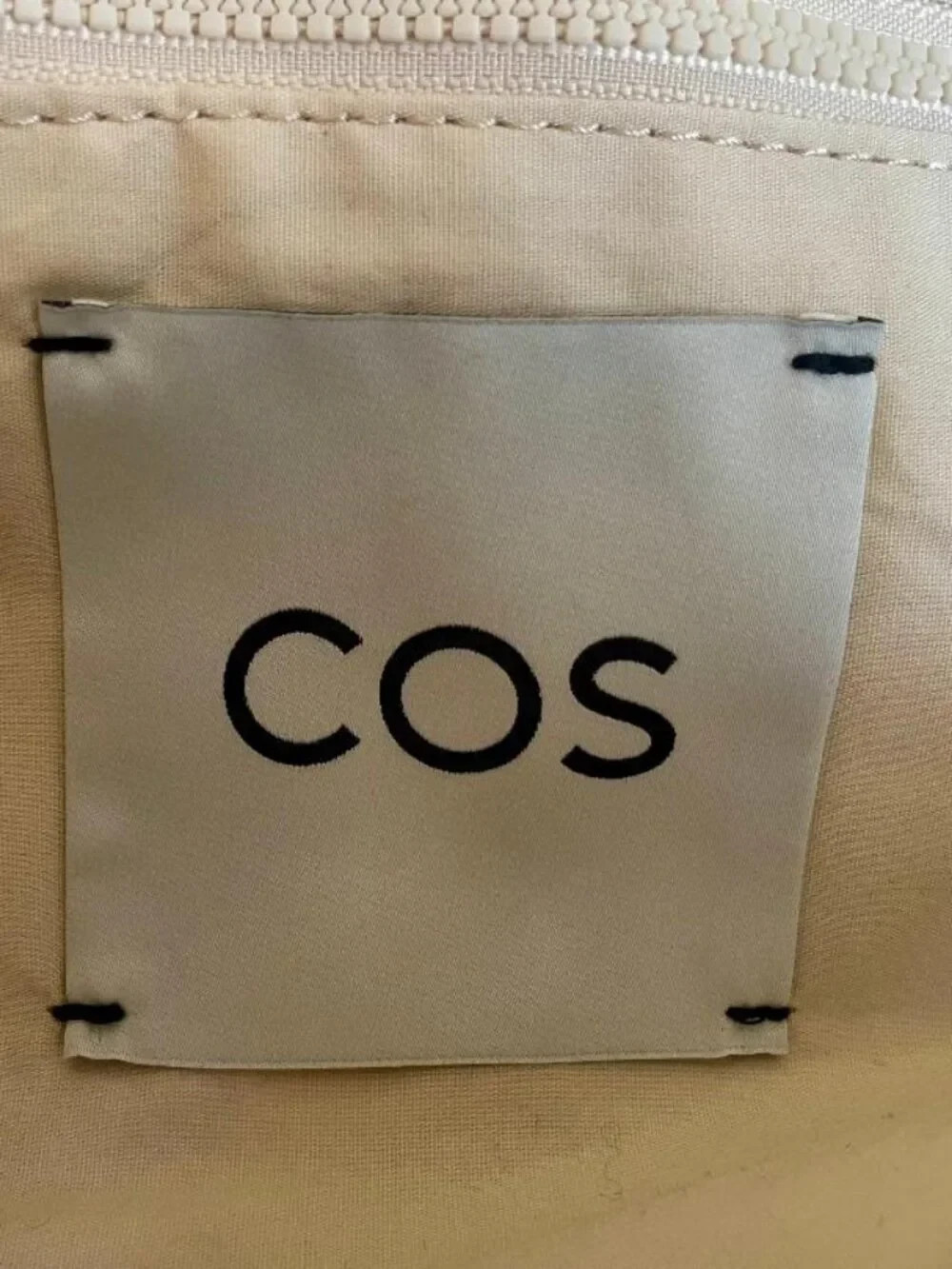 COS Quilted Oversized Shoulder Bag Ivory Puffy Pillow Crossbody Retail $135