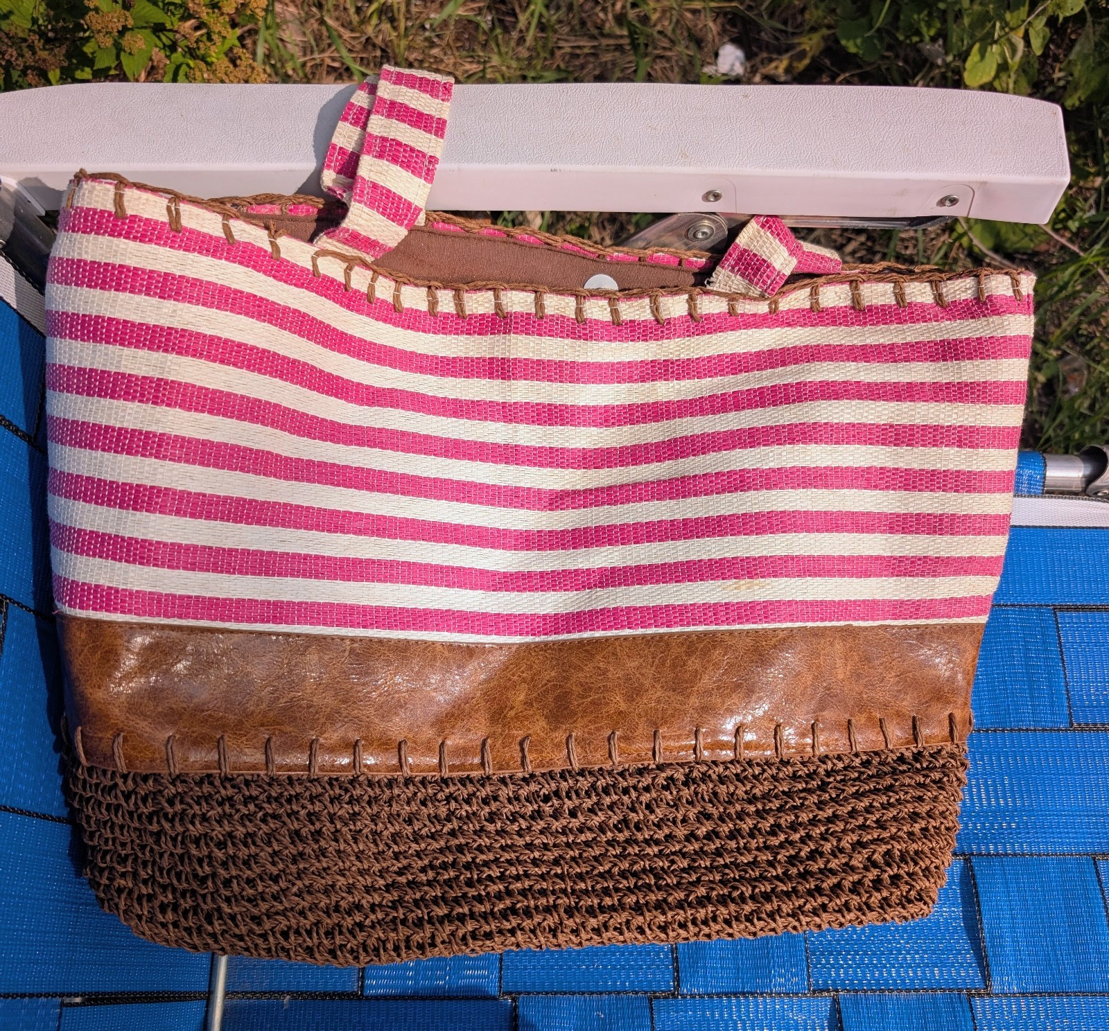 Vintage Kohl’s Tote Bag Canvas & Jute