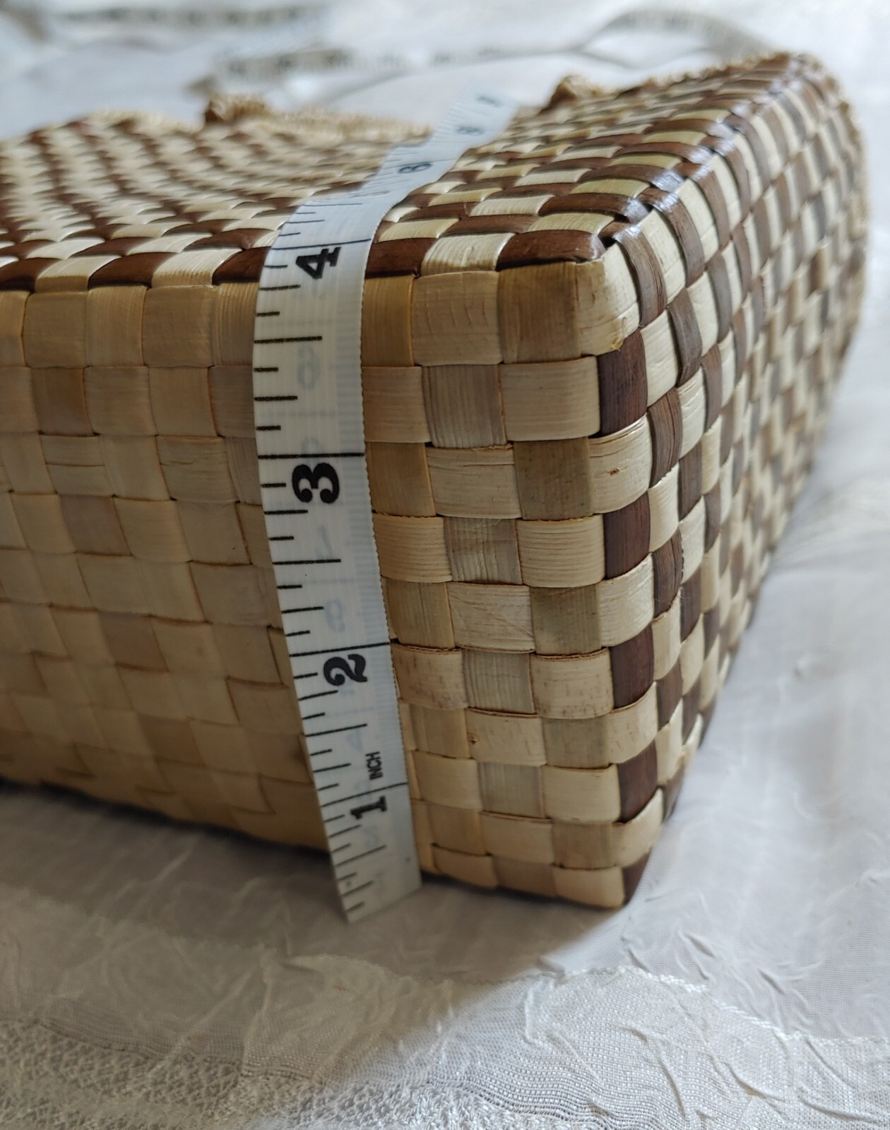 Vtg Jordache Straw Woven Weaved Box Purse Hand Shoulder Bag Y2k Rattan