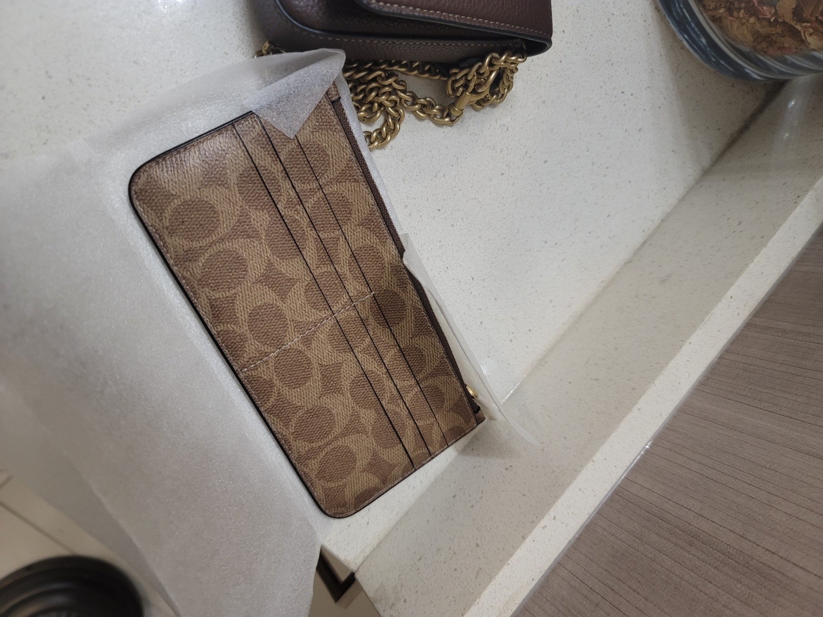Coach Mila Crossbody Leather Maple Brass Hardware Removable Pouch NWT New