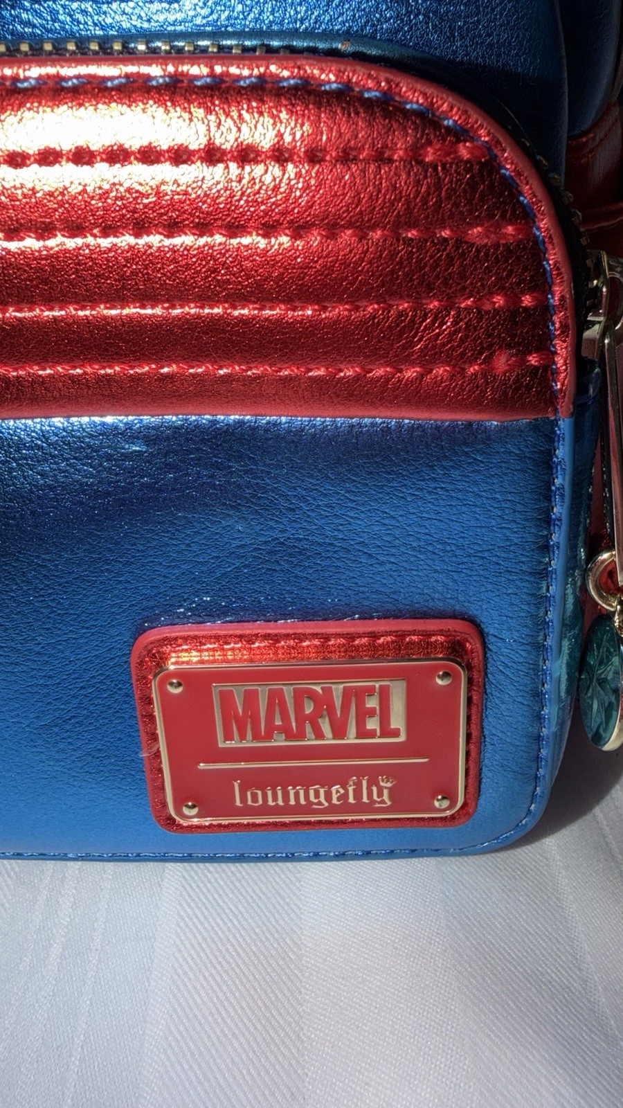 Disney Parks Marvel Loungefly Wonder woman Mini Backpack & Matching Wallet BNWOT