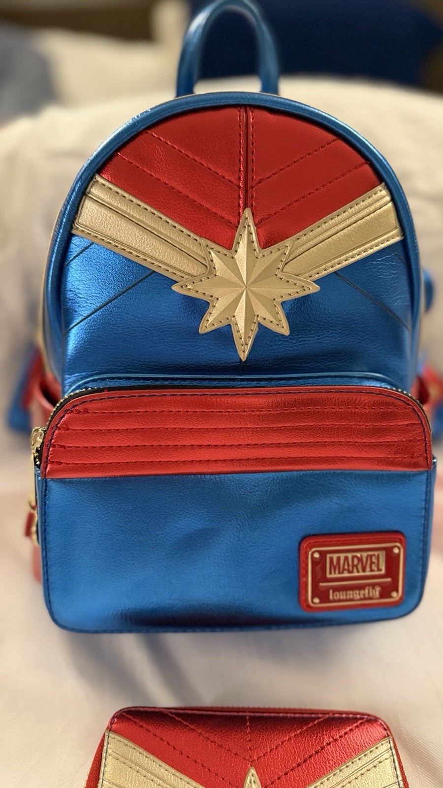 Disney Parks Marvel Loungefly Wonder woman Mini Backpack & Matching Wallet BNWOT