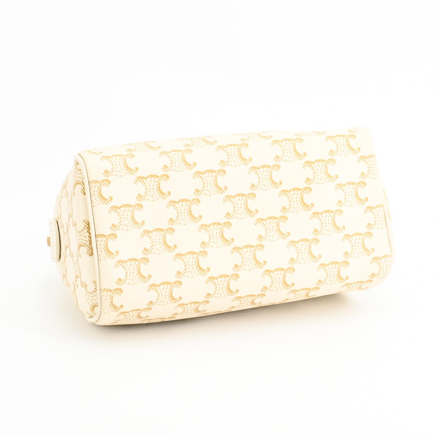 CELINE Small boston 197582 HANDBAG / white Women