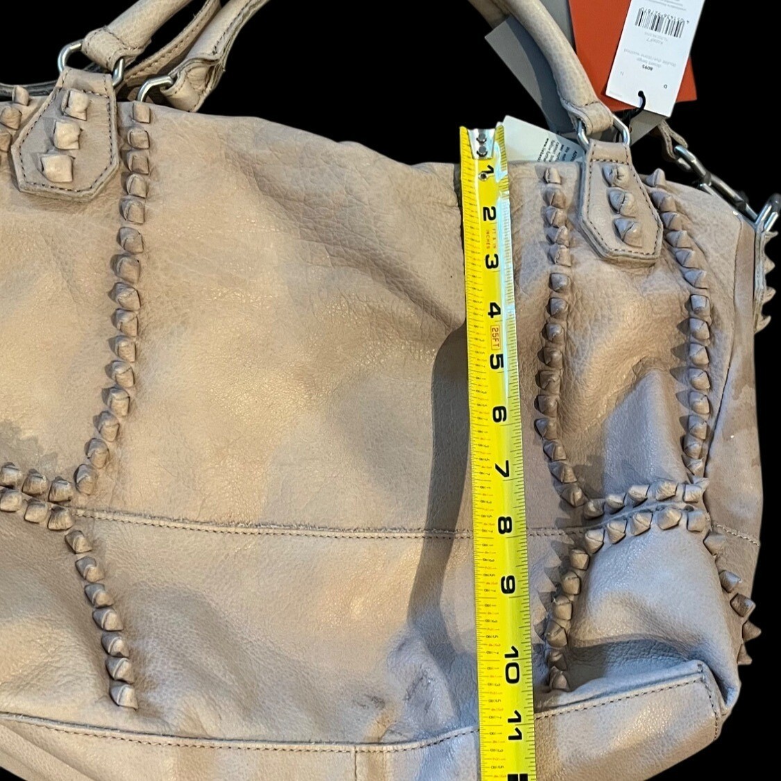 Liebeskind Double Dye Stone Leather Beige Bag Tote Large Crossbody Germany