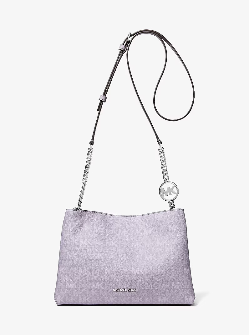 Michael Kors Christina Small Signature Logo Crossbody Bag Lilac
