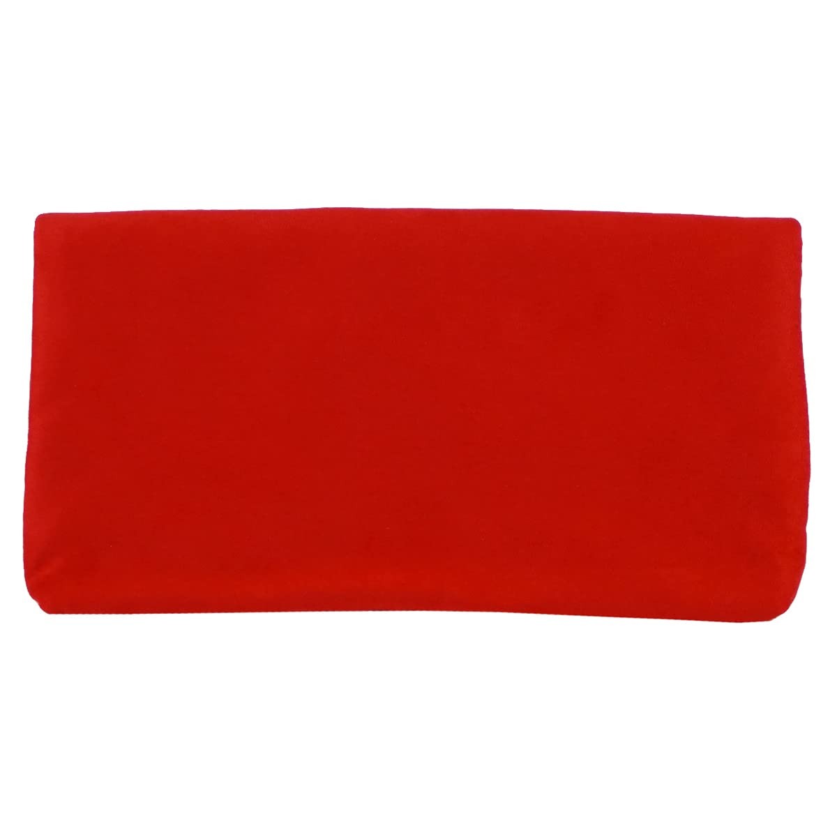 Women’s Microsuede Foldover Mini Pouch (Red)