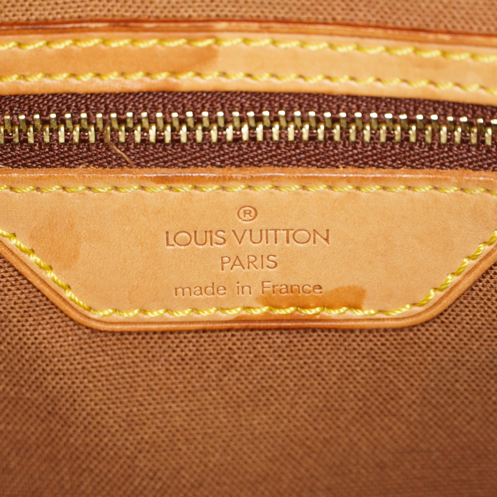 Louis Vuitton Cabas Mezzo Tote M51151 Monogram Canvas Brown Vintage 07A032860008
