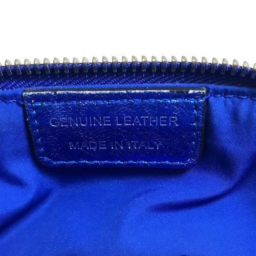 Maison Margiela 5AC Mini Bag Metallic Blue Gunmetal Leather 2WAY Shoulder Bag