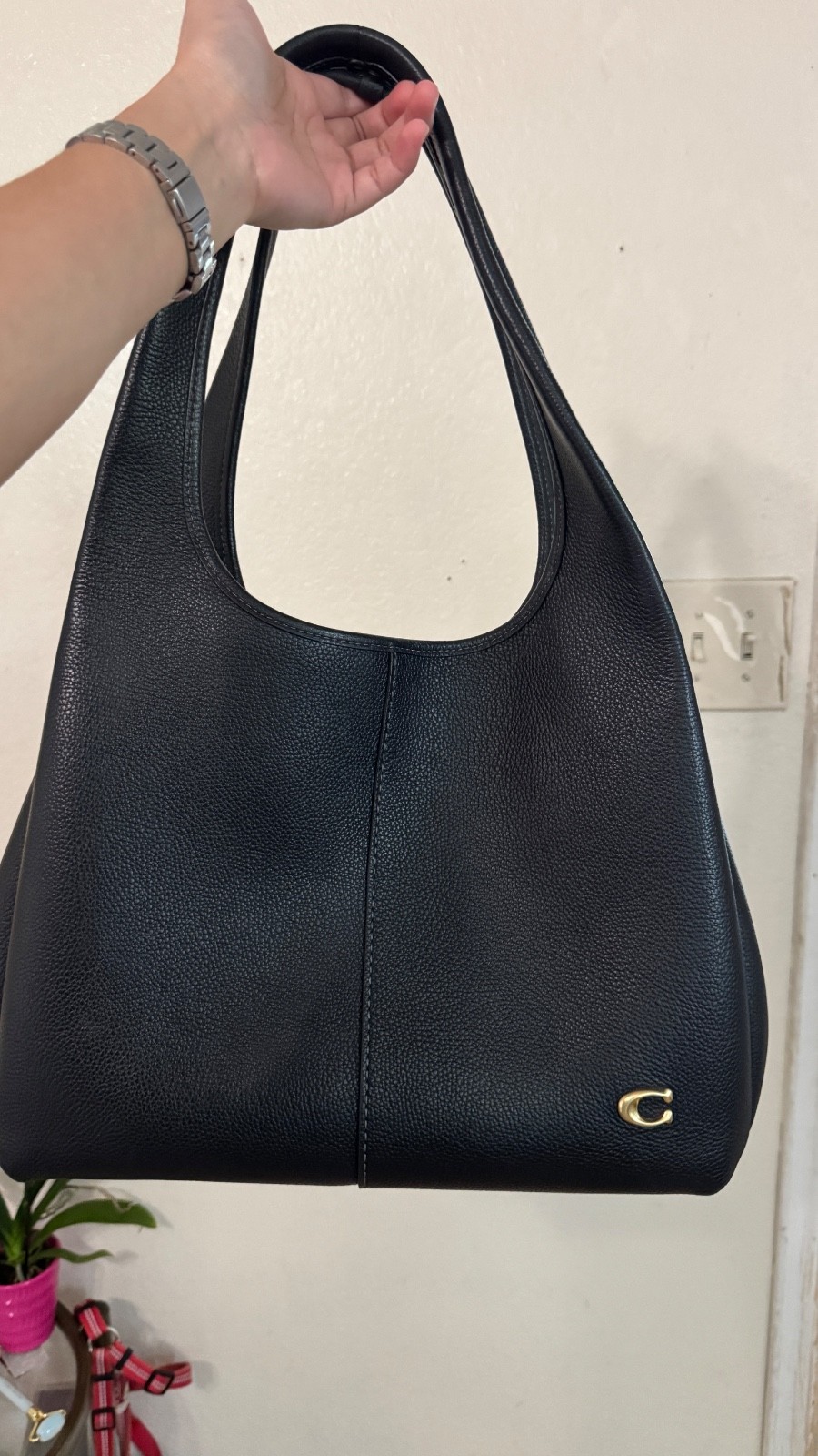 Coach Lana Black Leather Shoulder Bag Large- excellent condition