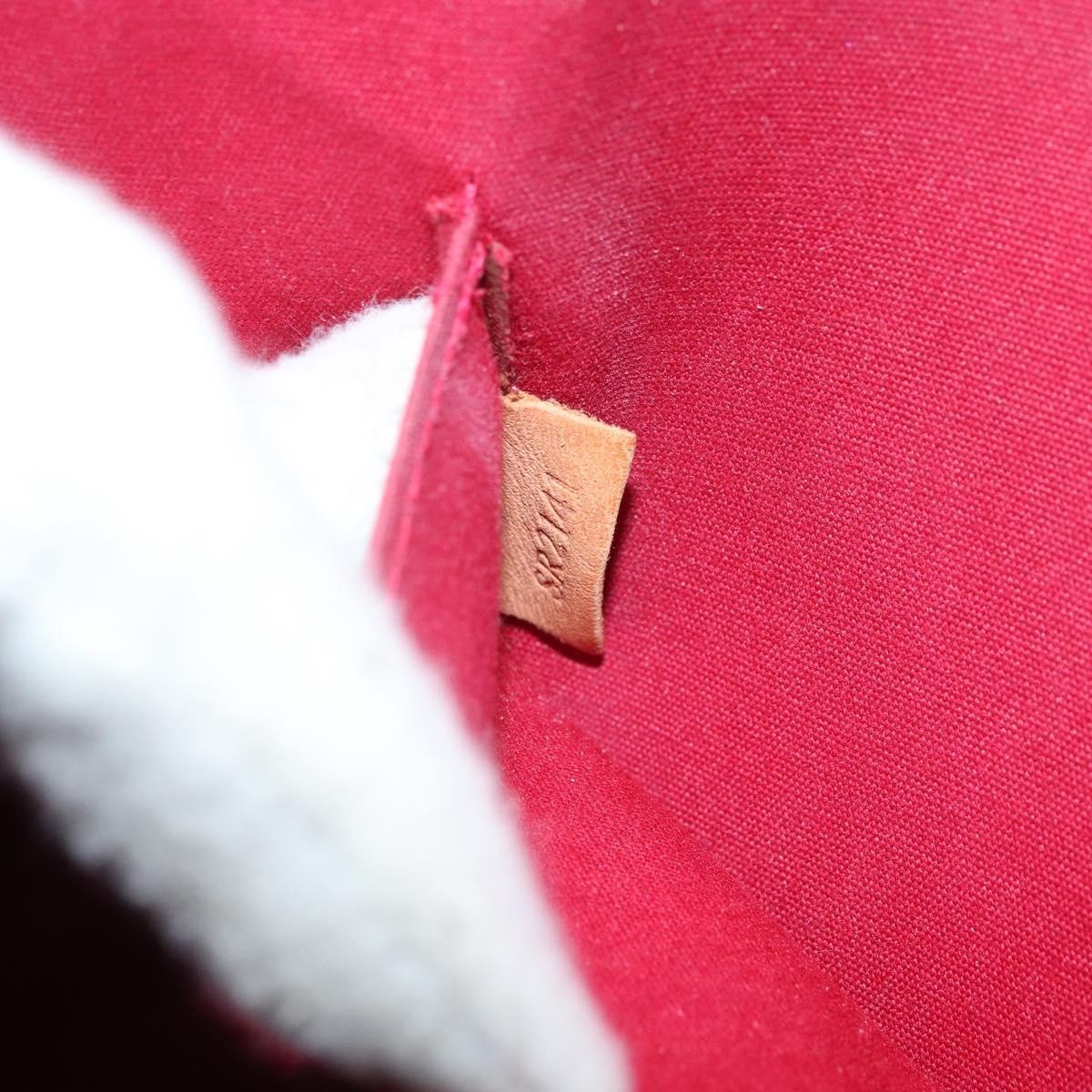 LOUIS VUITTON Vernis Roxbury Drive Bag 2way Pomme D’amour M91987 LV Auth 162085