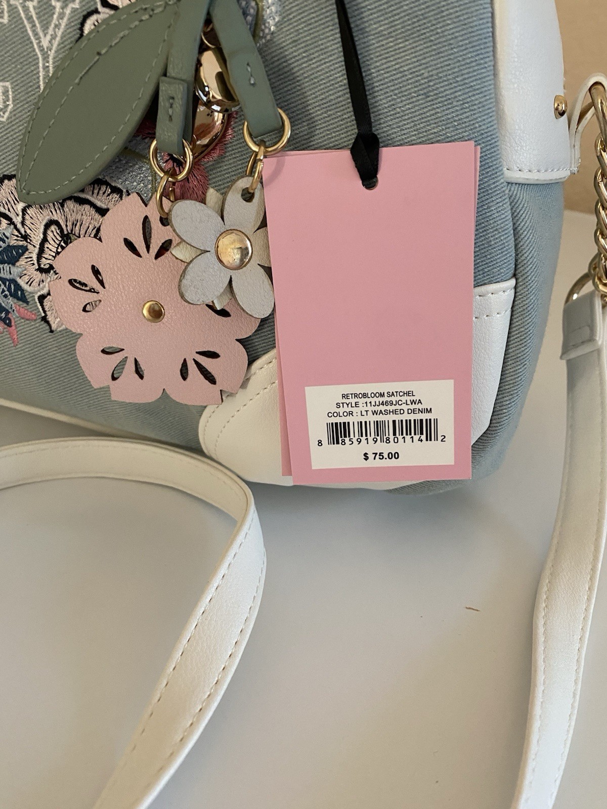 Volso Shoulder Bag Juicy Lt Blanco Con Verde Agua New