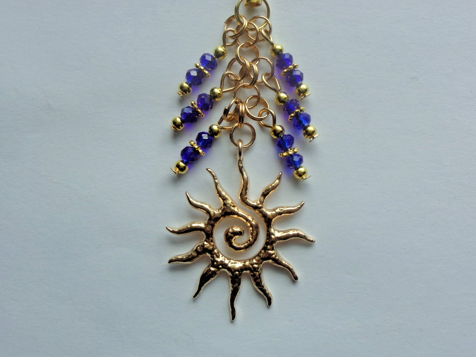 CELESTIAL MOON KEY CHAIN BAG CHARM PURSE CLIP PHONE CHARM JUNK JOURNAL DANGLE