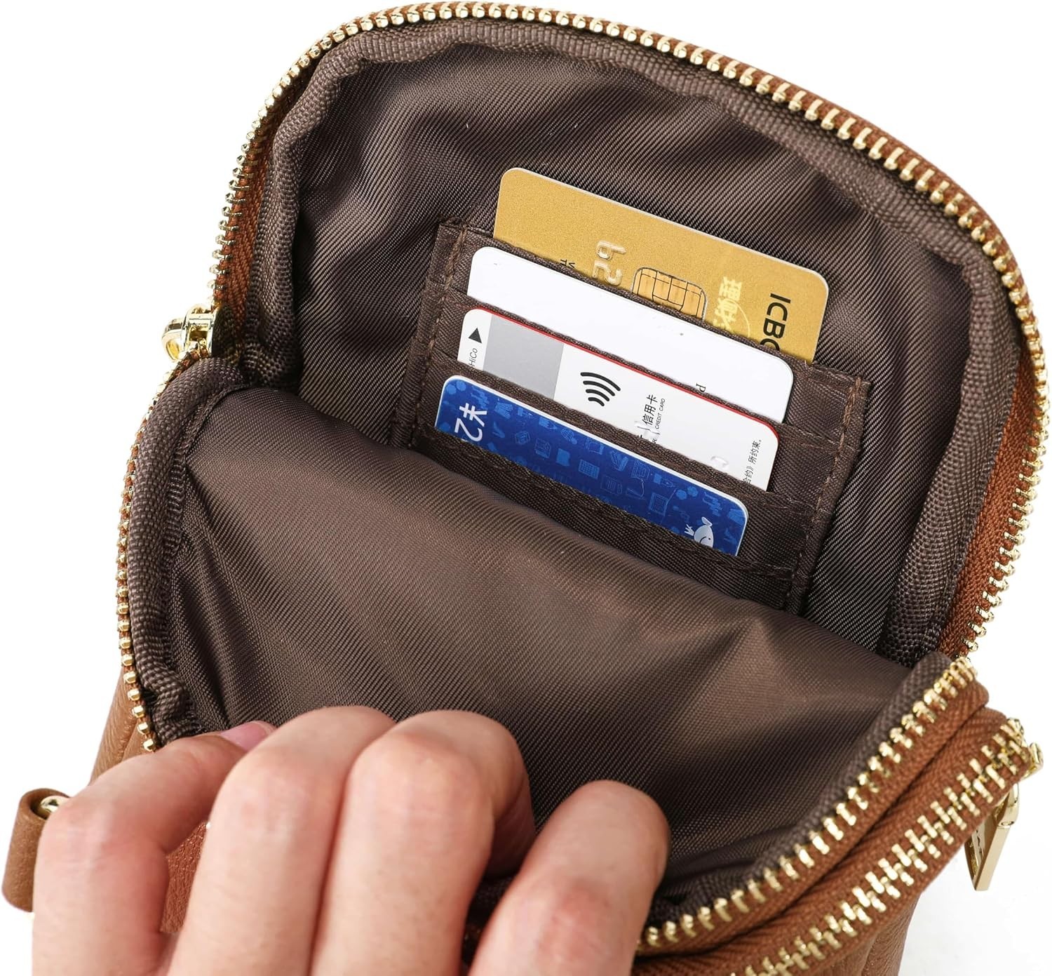 Chic Lightweight Leather Crossbody Sling Bag for Women – Travel Essential