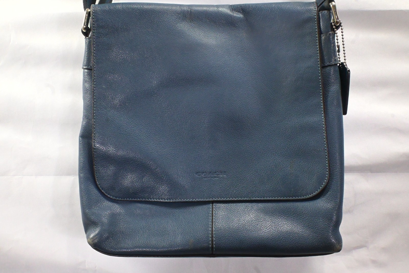COACH Charles Unisex Blue leather Messenger Bag F72362