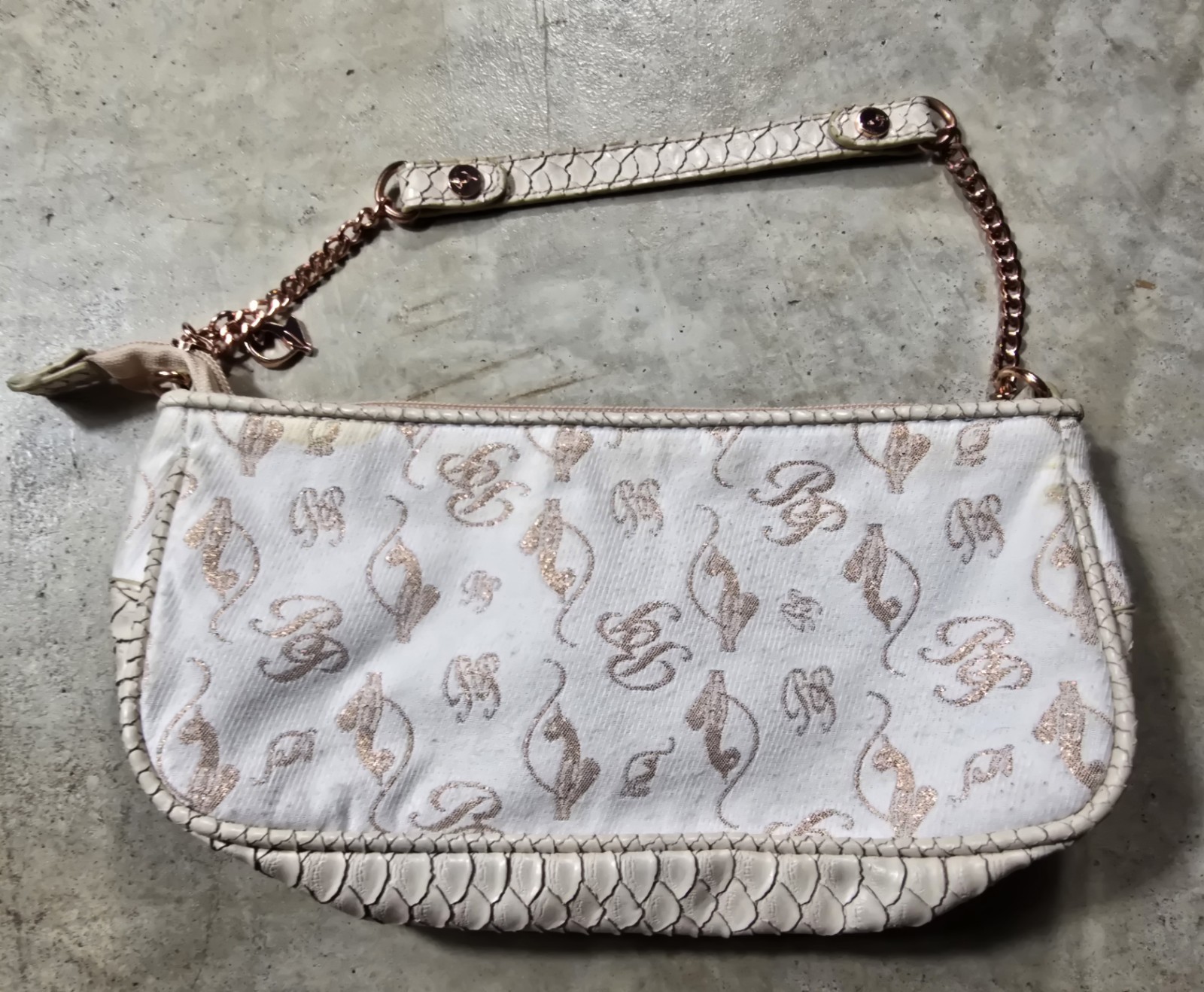 Vintage Baby Phat Denim Faux Leather Shoulder/Handbag Purse VGC Y2K