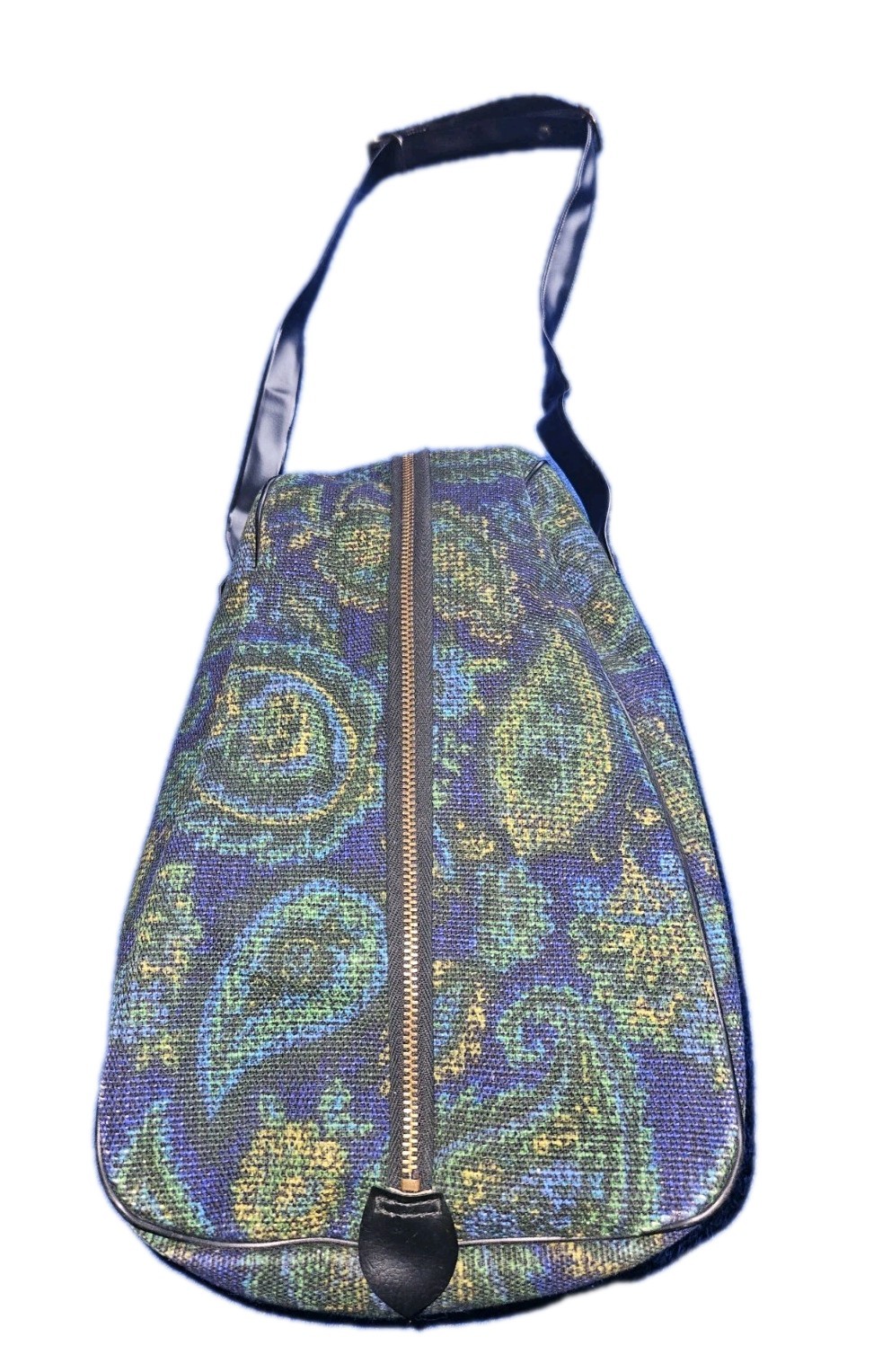 Vintage Paisley Tapestry Print bag Made In Japan Groovy Psychedelic Colors