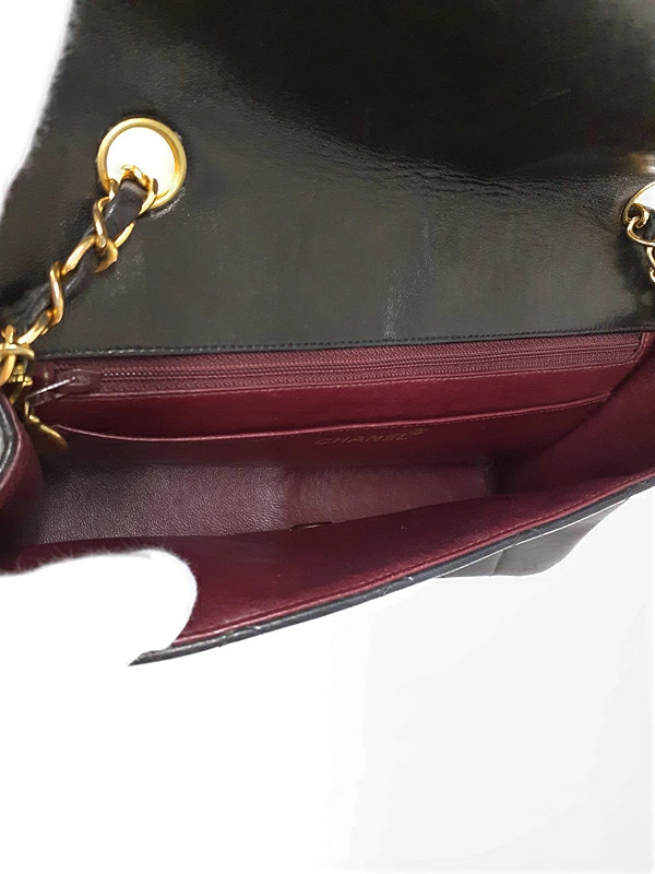 Chanel Chain Shoulder Matelasse A01165 Lambskin Leather Black Women’s #TB2531