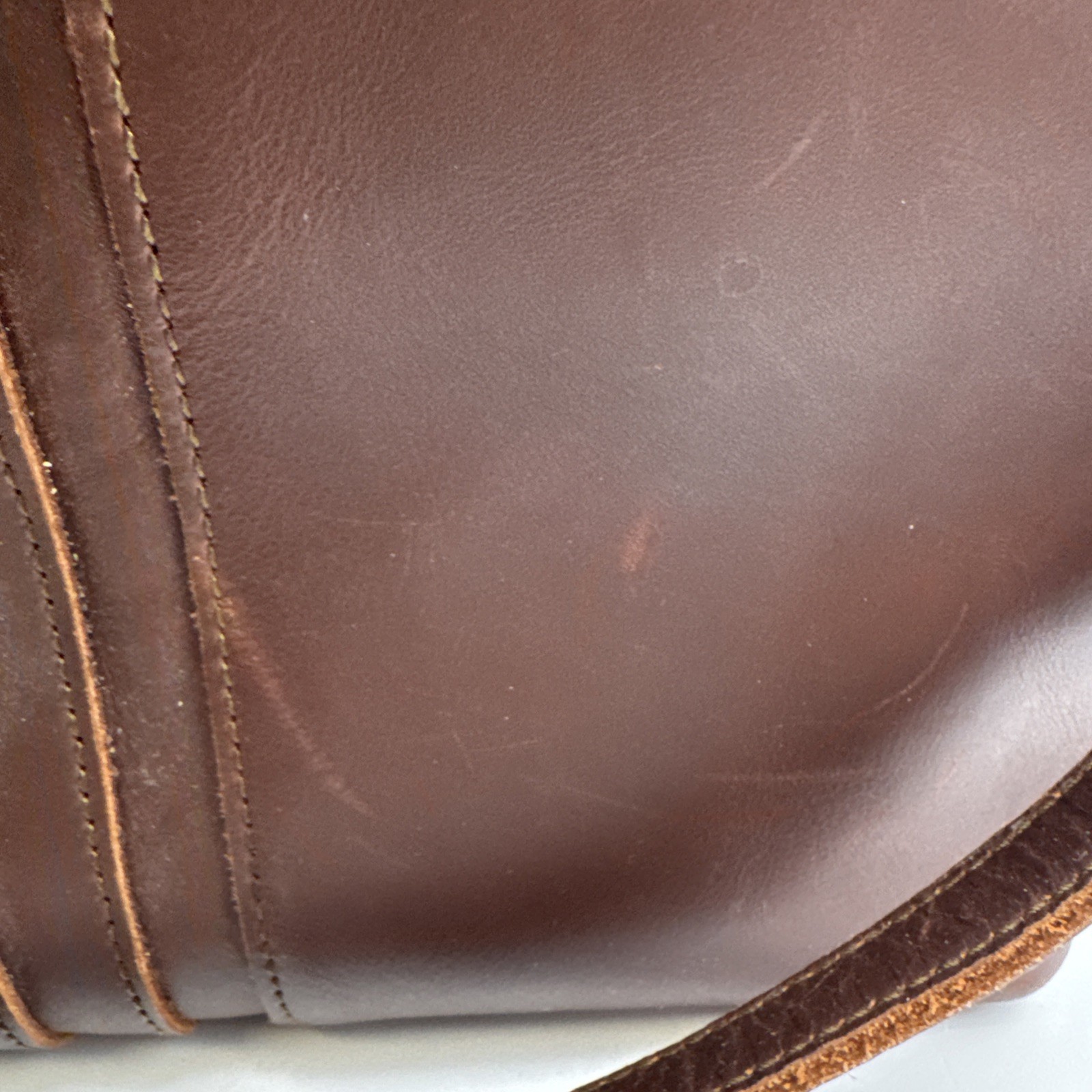 Love 41 By Saddleback Leather Front Pocket Tote Dark Brown