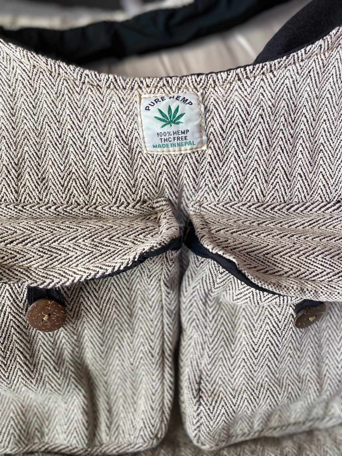 Himalayan Pure Hemp Purse Nepal Crossbody Shoulder Hand Bag | 14×11 Med Size