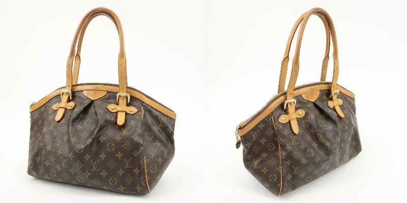 Louis Vuitton Monogram Tivoli GM Shoulder Bag Brown M40144 Auth Used