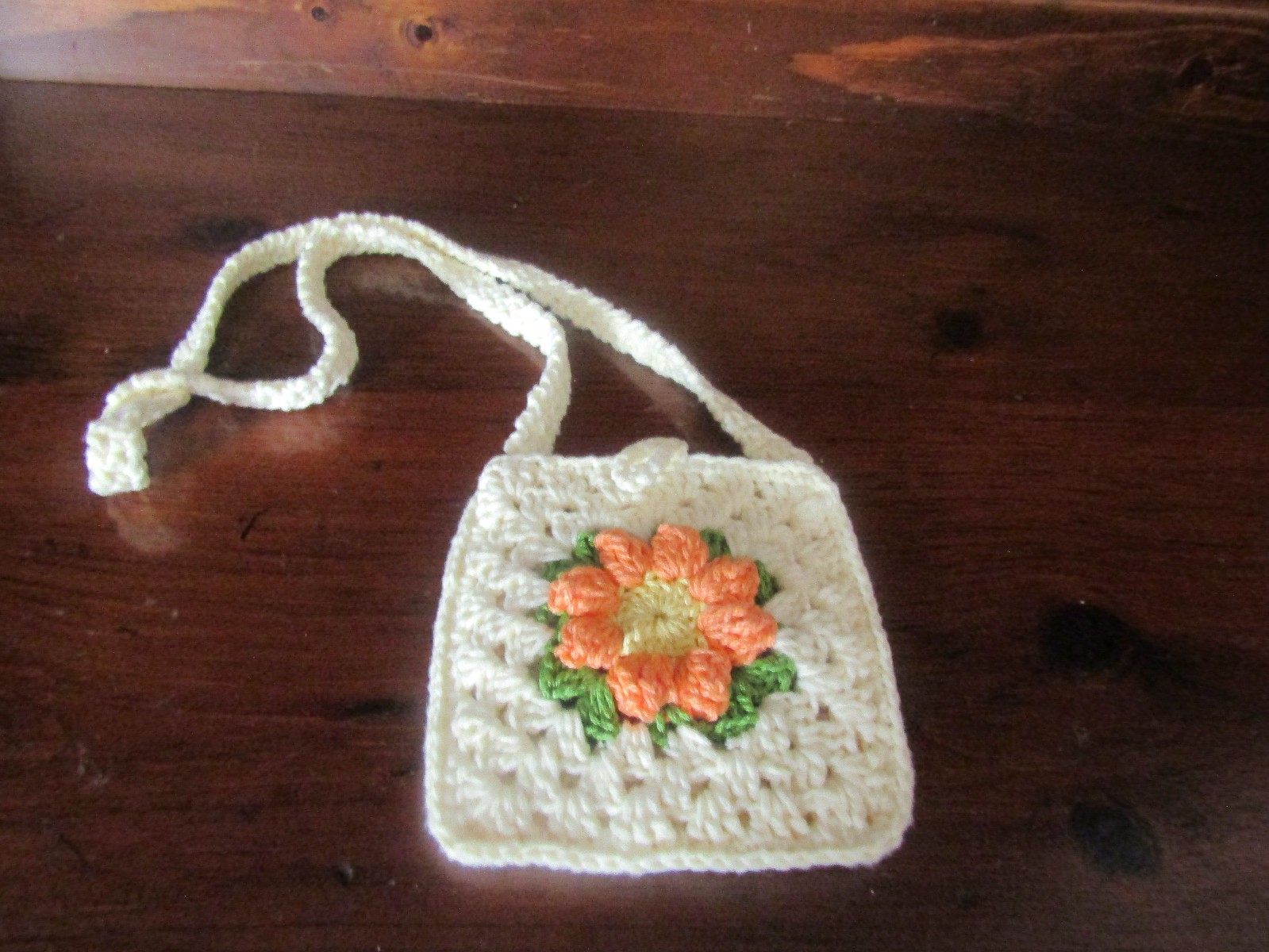 Granny Square Crocheted Bag