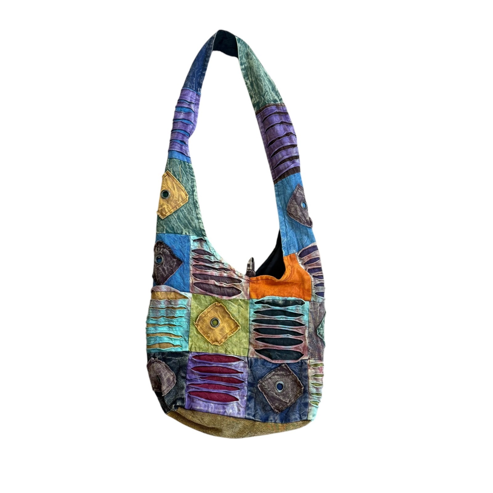 The Collection Royal Nepal Purse Shoulder Handbag Patchwork Colorful Bag