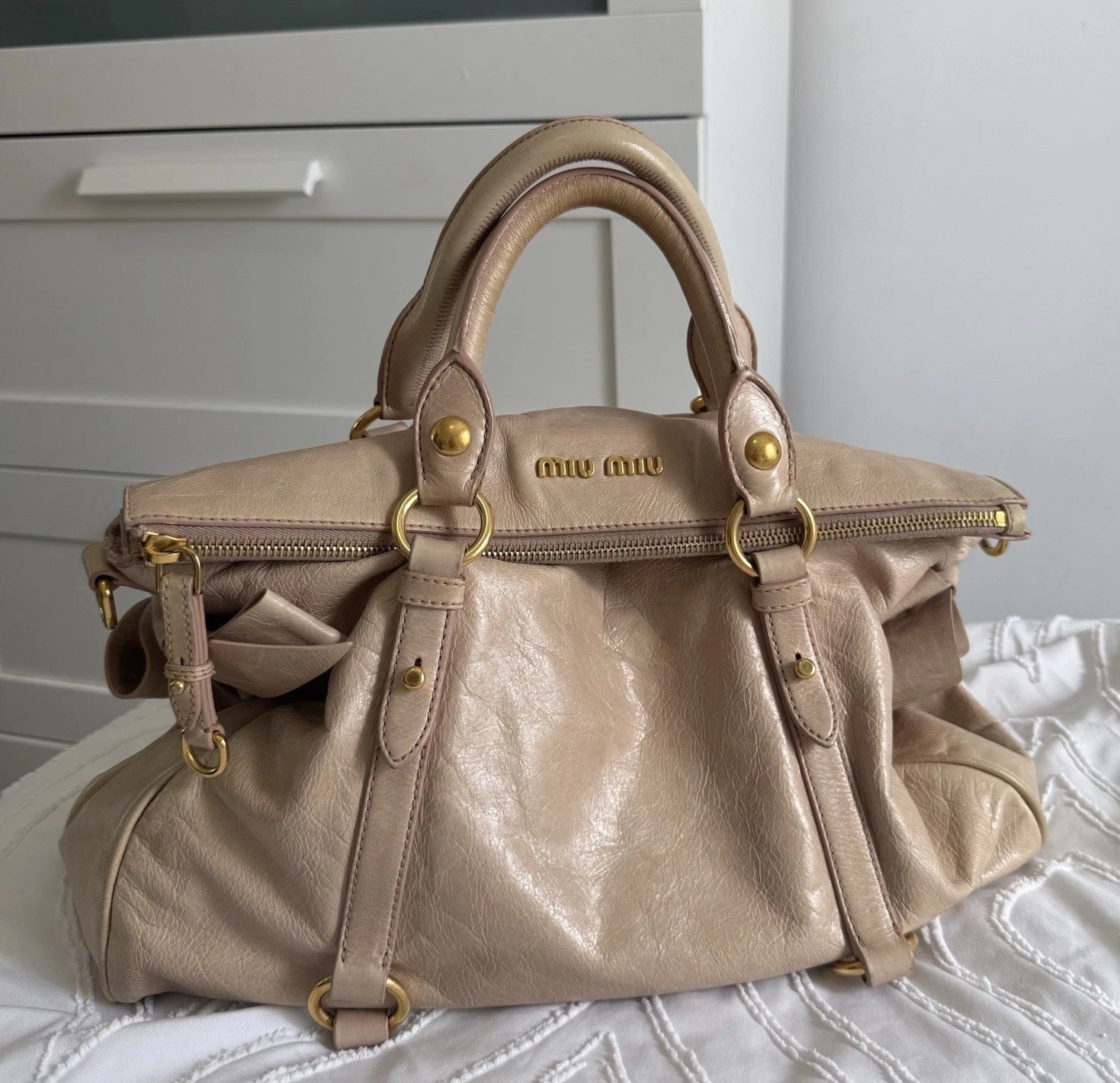 Miu Miu Vitello 2way Bow Bag
