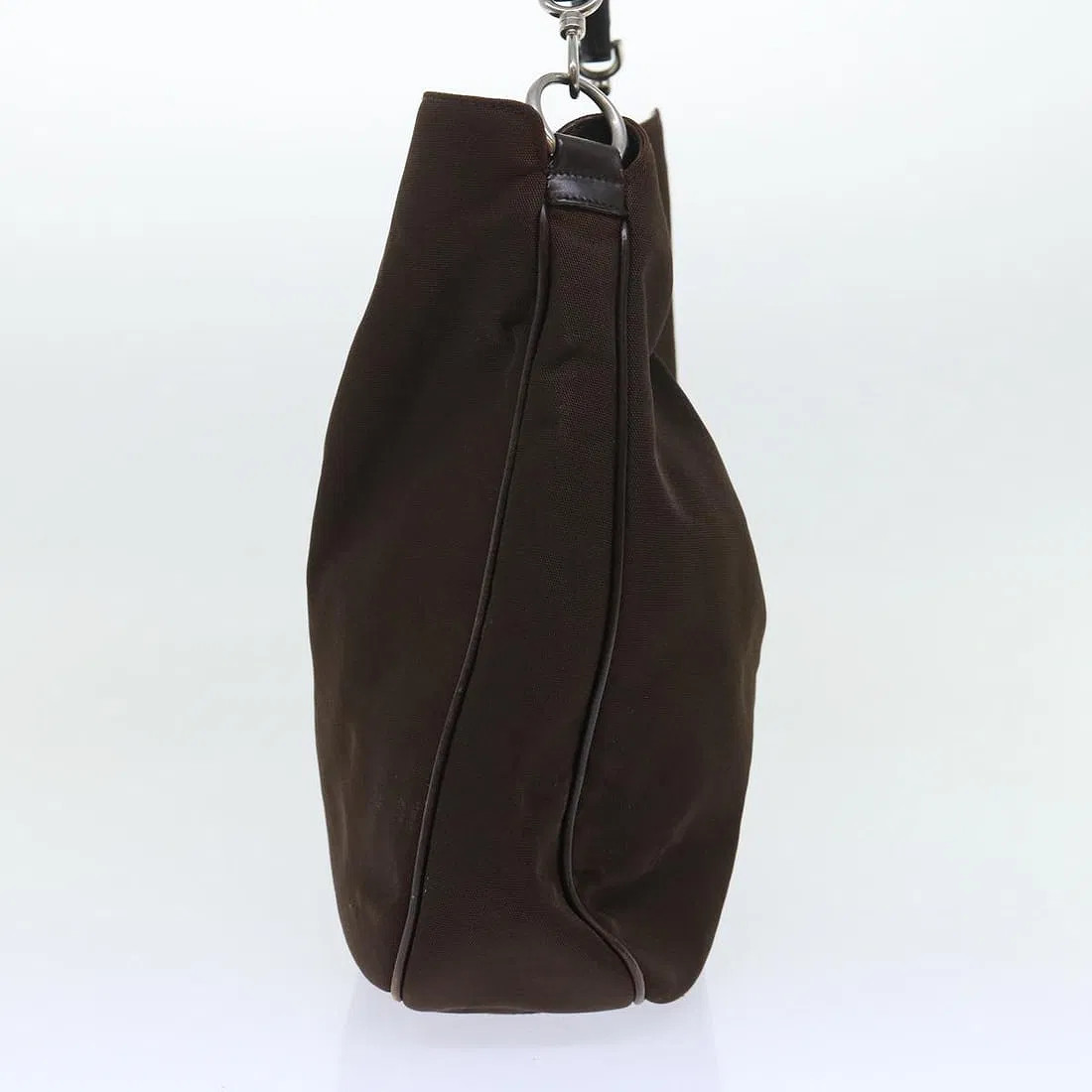 GUCCI Bamboo Handle One Shoulder Bag Black Women Auth 12.59 x 15.35 x 3.93″