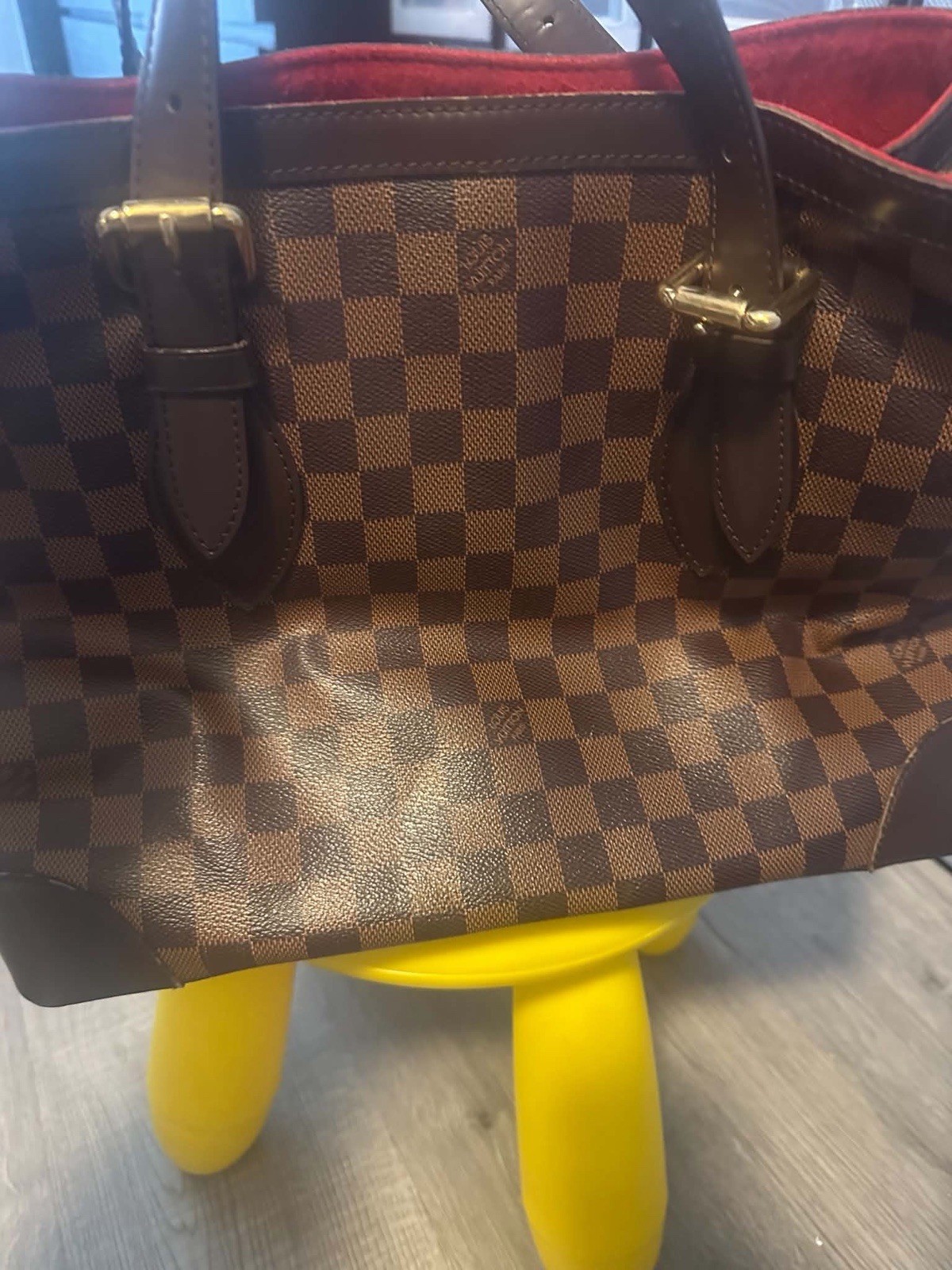 Louis Vuitton Hampstead Shoulder Bag PM Brown Canvas