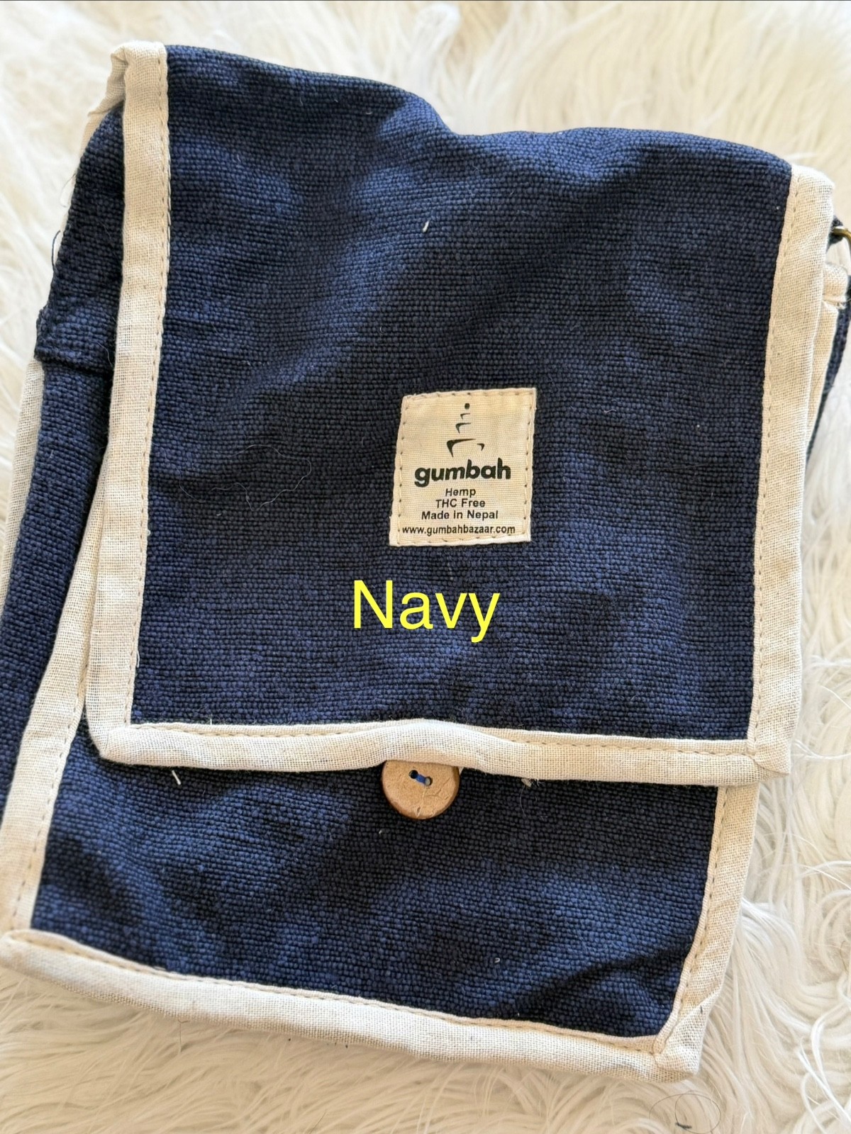 Handmade Hemp Cotton | Boho Small Purse Crossbody | Made in Nepal | Patchwork