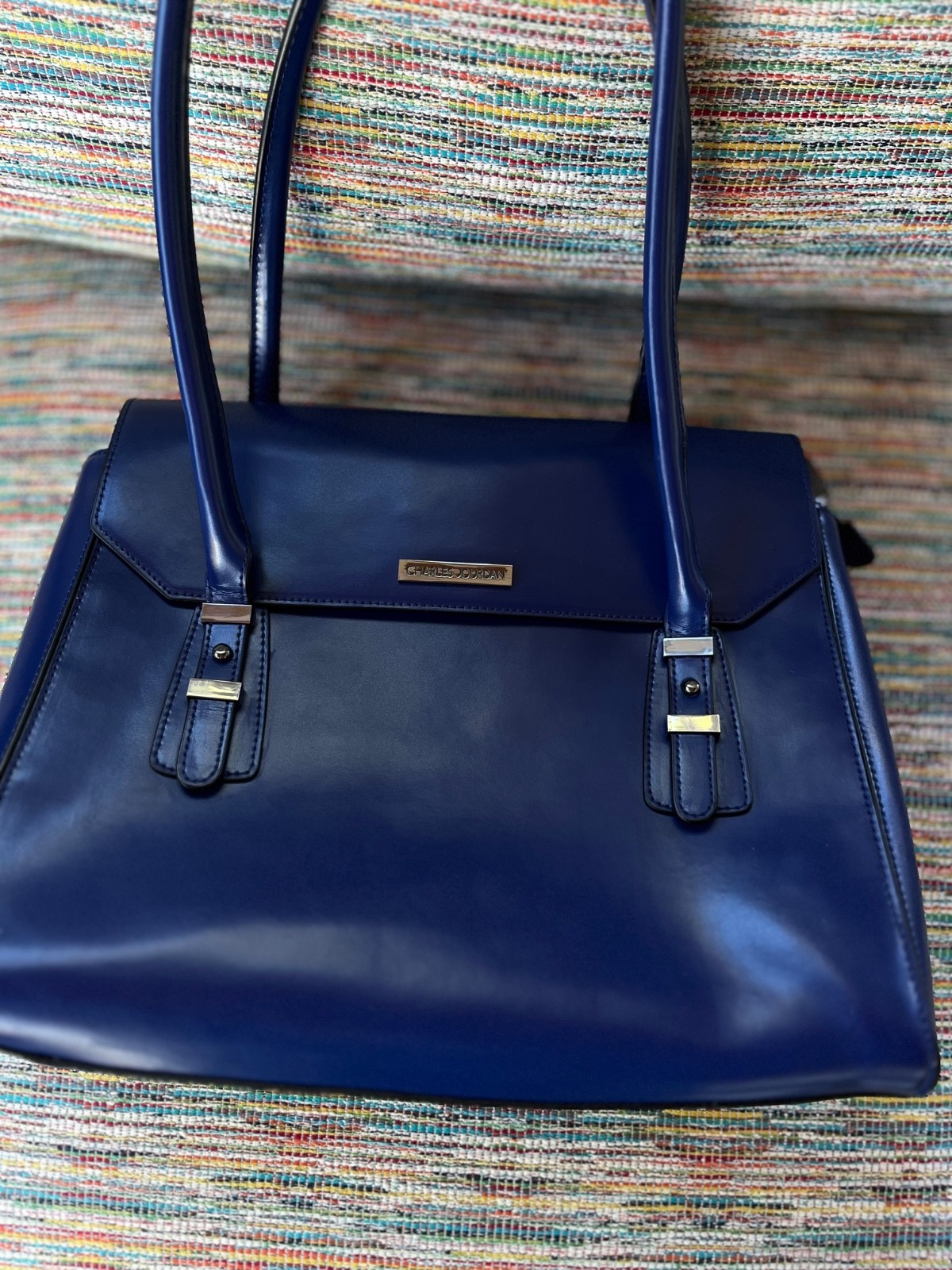 Beautiful Blue Large Charles Jourdan handbag