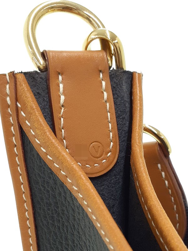 Hermes Evelyne 1 GM Ardennes Leather Black Shoulder Bag Gold Hardware #TB2843