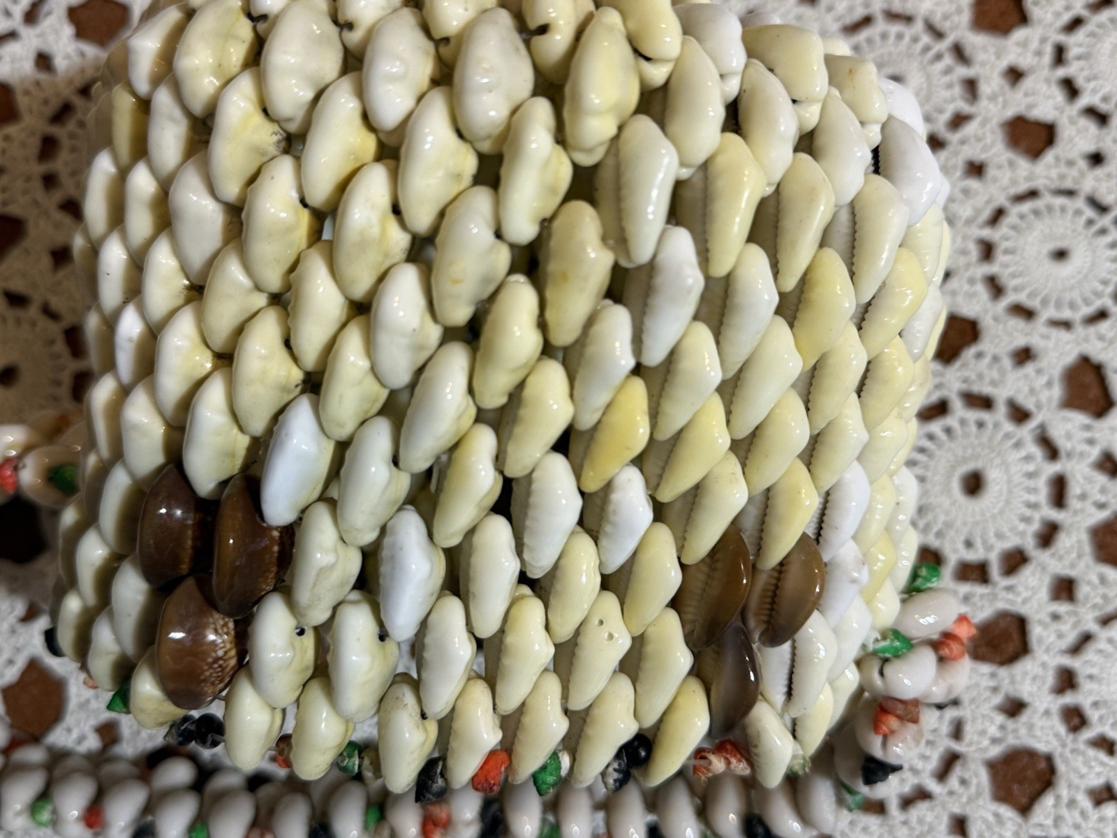 Vtg Shell Seashell Bag Purse Top Handle Boho Retro Festival Beach Photo Shoot