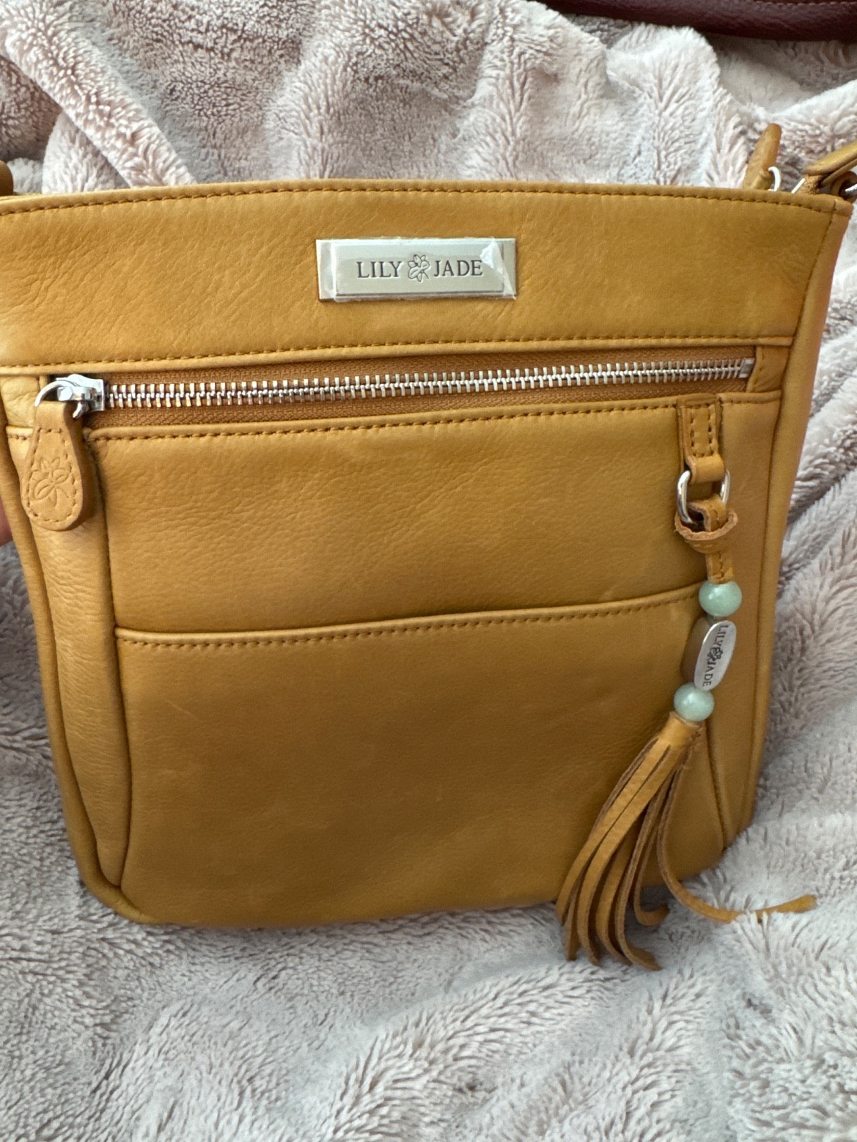 Lily Jade McKenna, silver hardware, cross body or backpack, new never used